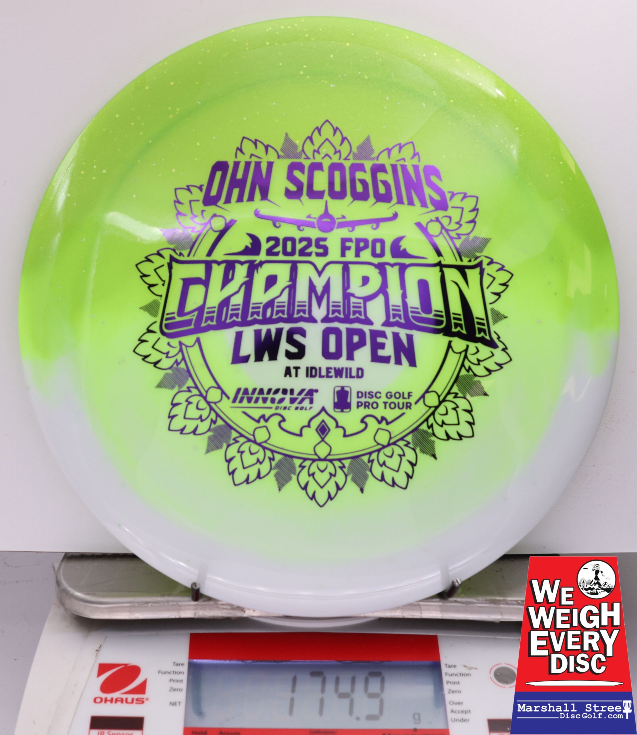 507564 Test Material Destroyer, Ohn Scoggins 2025 LWS Open Champion - #710 GreenWhite, 175