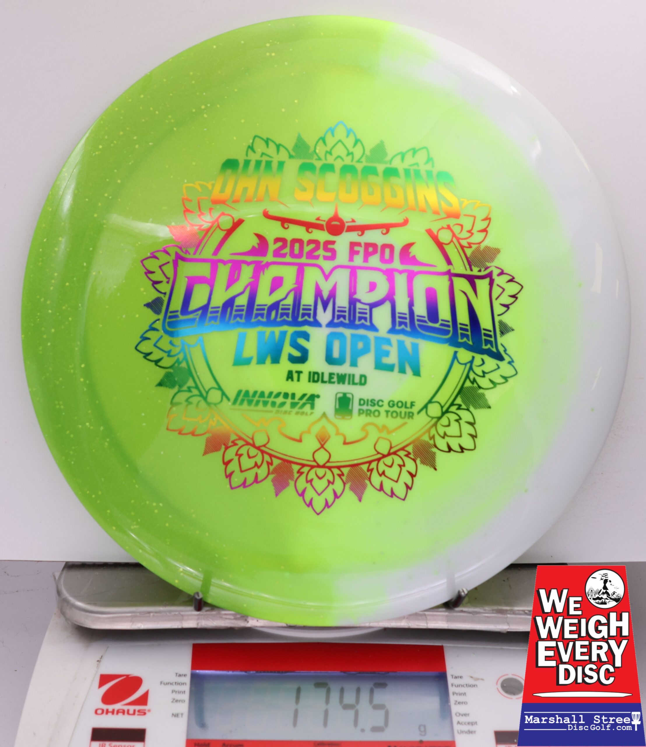 507565 Test Material Destroyer, Ohn Scoggins 2025 LWS Open Champion - #711 GreenWhite, 175