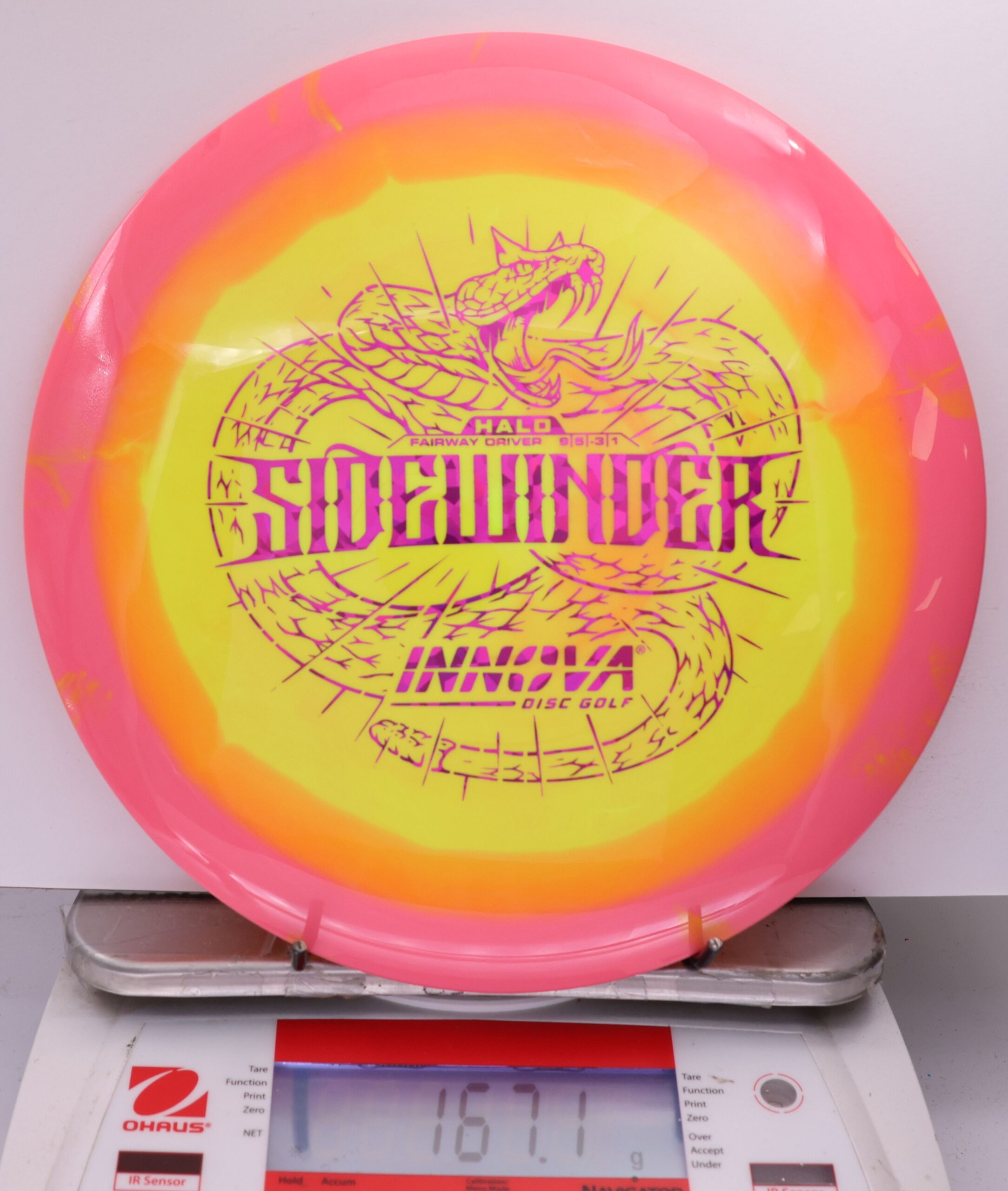 509657 Halo Star Sidewinder - #210 Pink-Yellow, 167