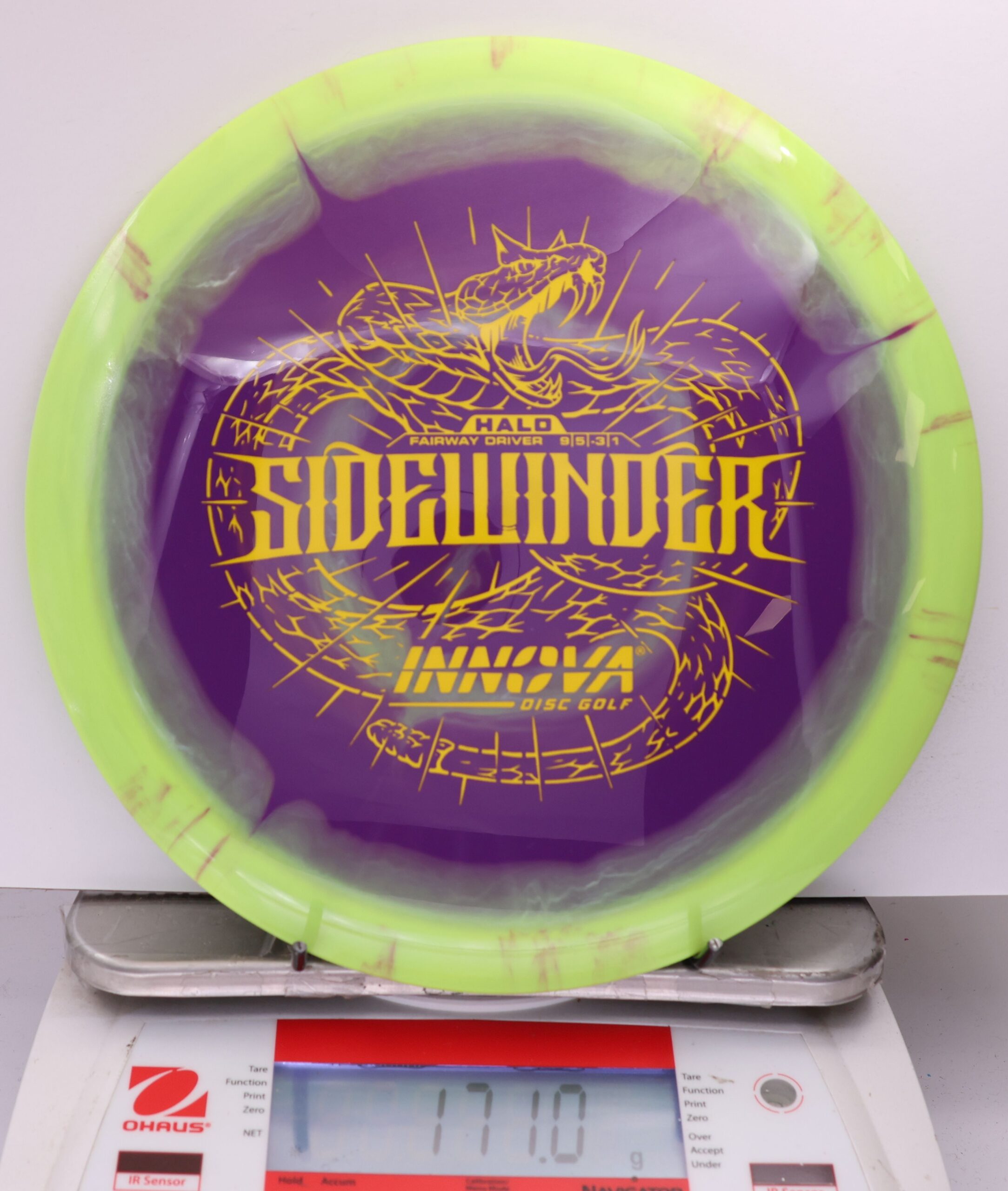 509701 Halo Star Sidewinder - #216 Yellow-Purple, 171