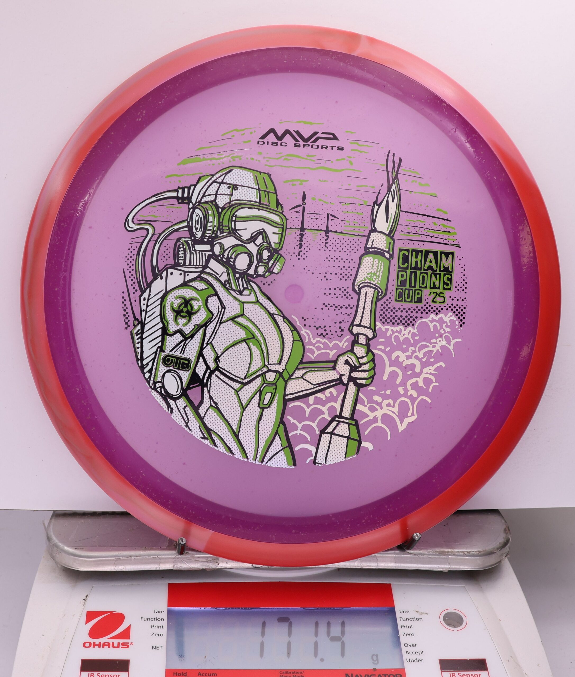 513343 Particle Glow Proton Virus, PDGA Champions Cup 2025 - #337 Red-Purple, 171