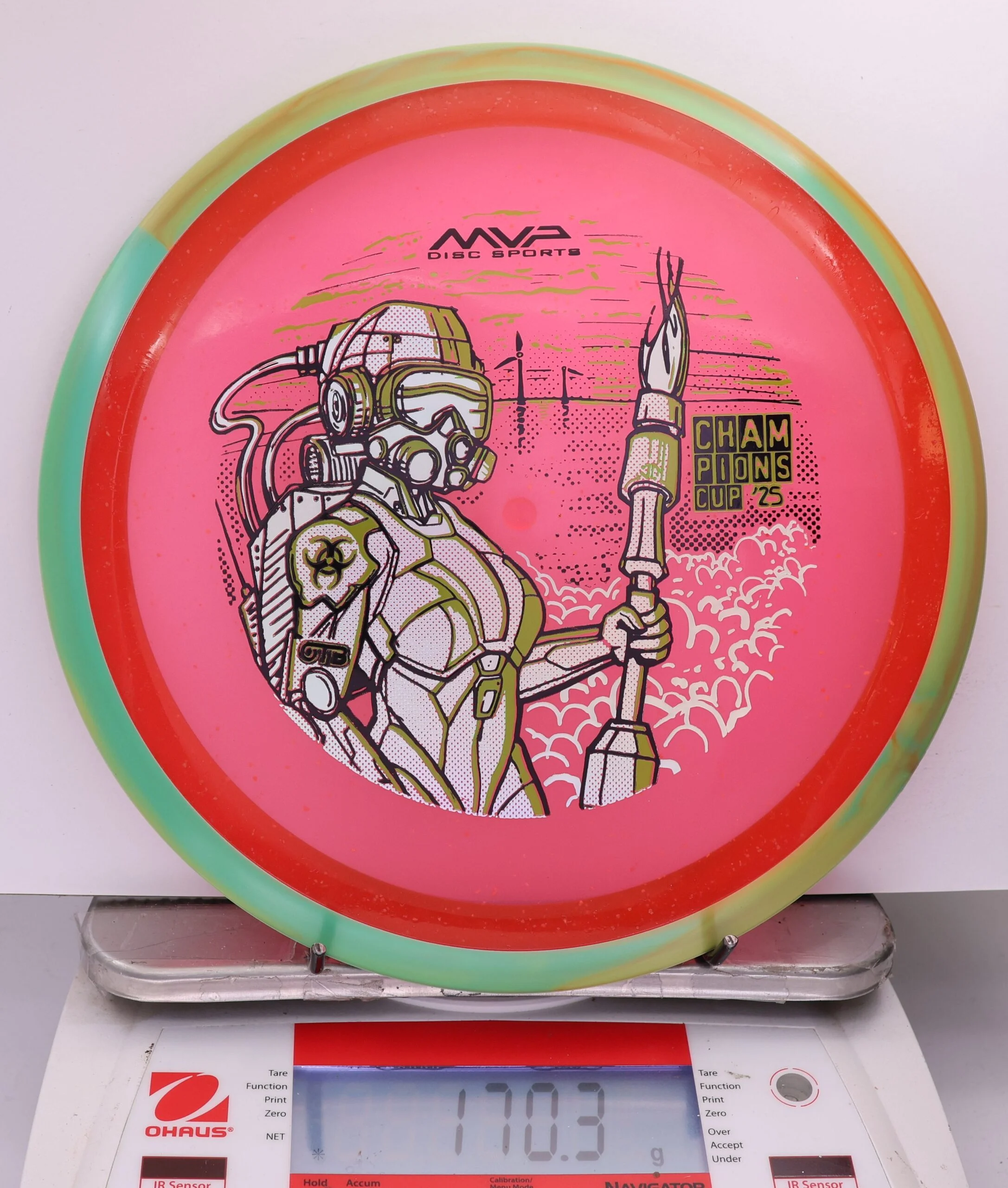 513346 Particle Glow Proton Virus, PDGA Champions Cup 2025 - #340 GrnOrng-Pink, 170