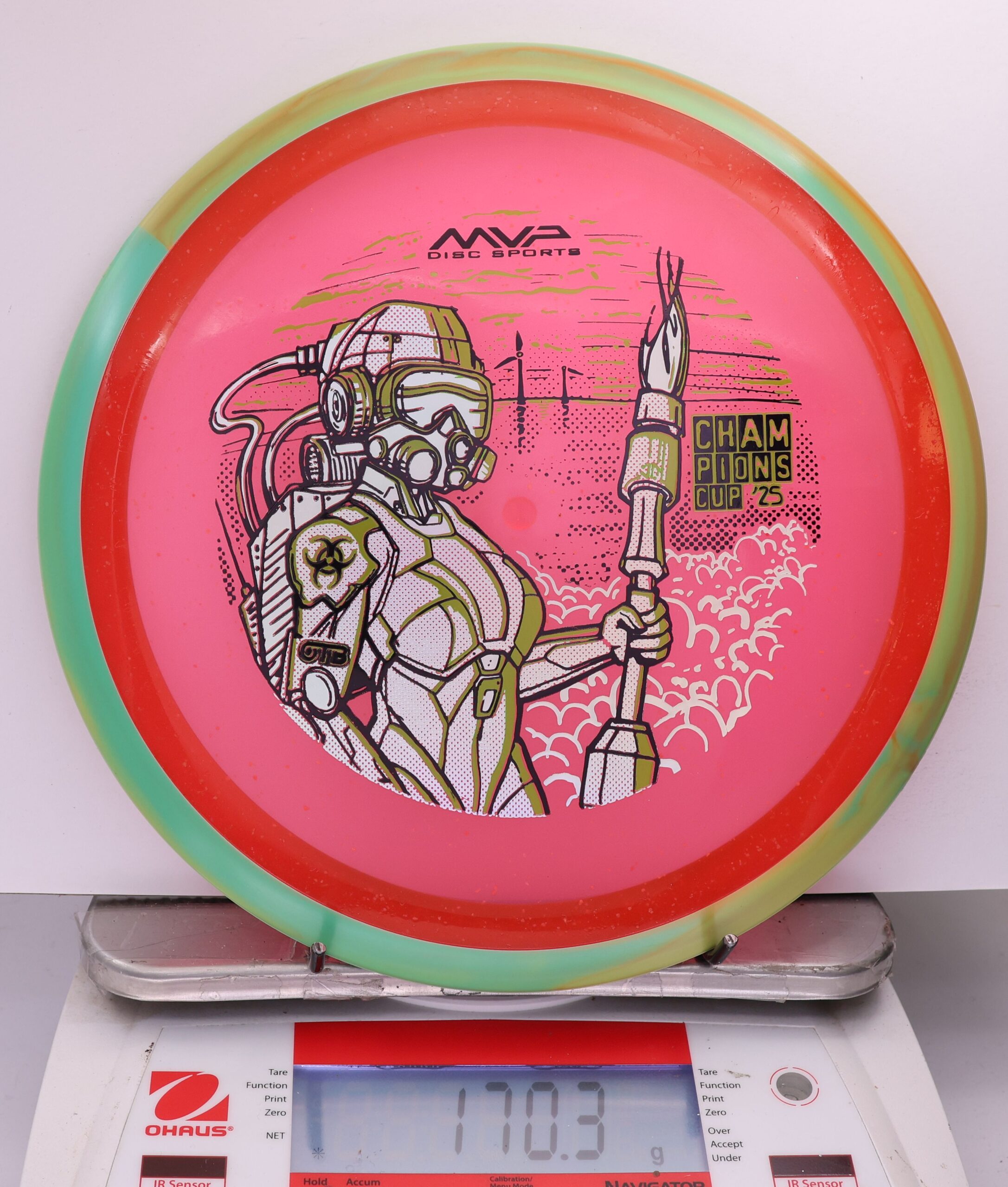 513346 Particle Glow Proton Virus, PDGA Champions Cup 2025 - #340 GrnOrng-Pink, 170