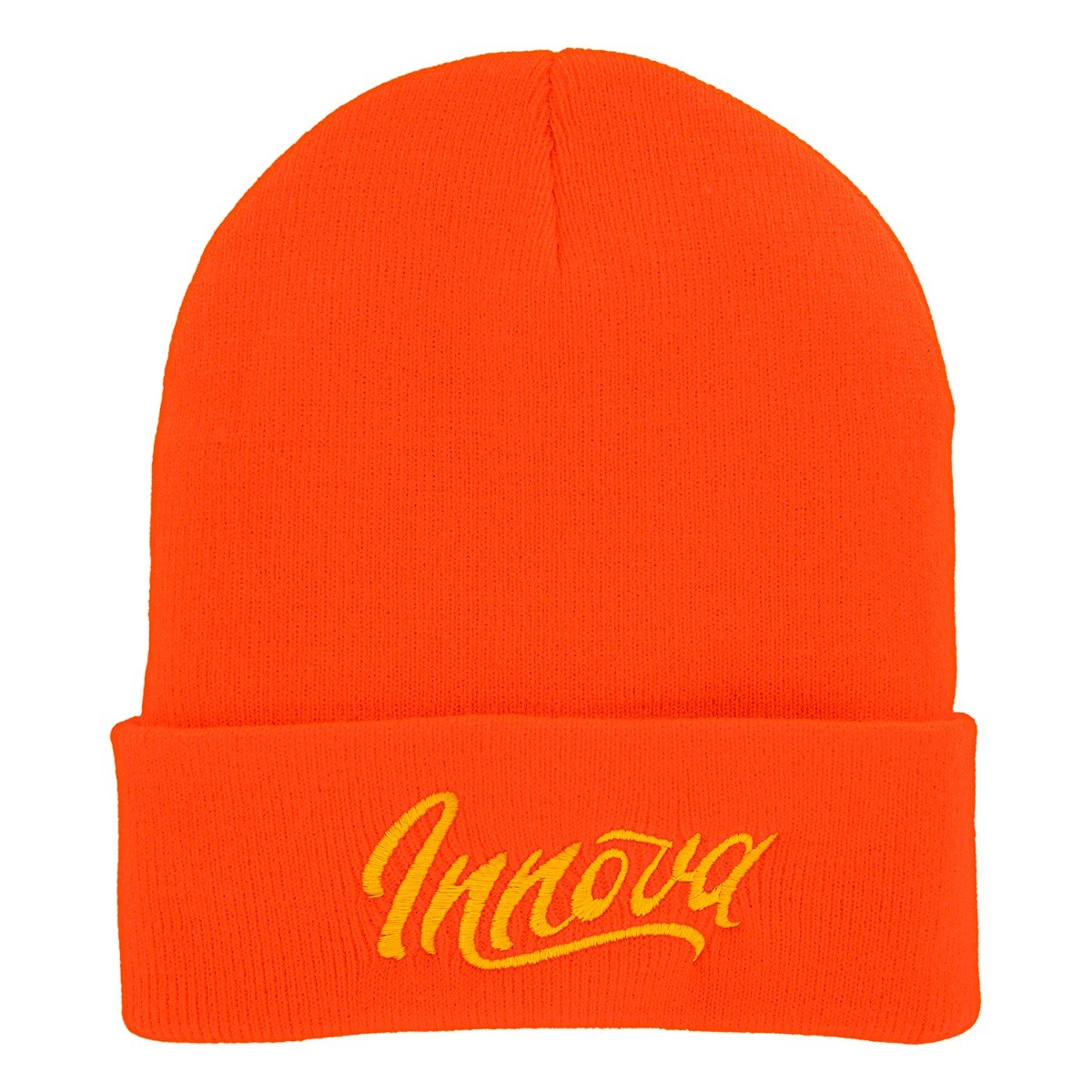522147 Innova Flow Fleece Lined Cuffed Beanie - #03 OrangeYellow, OSFM