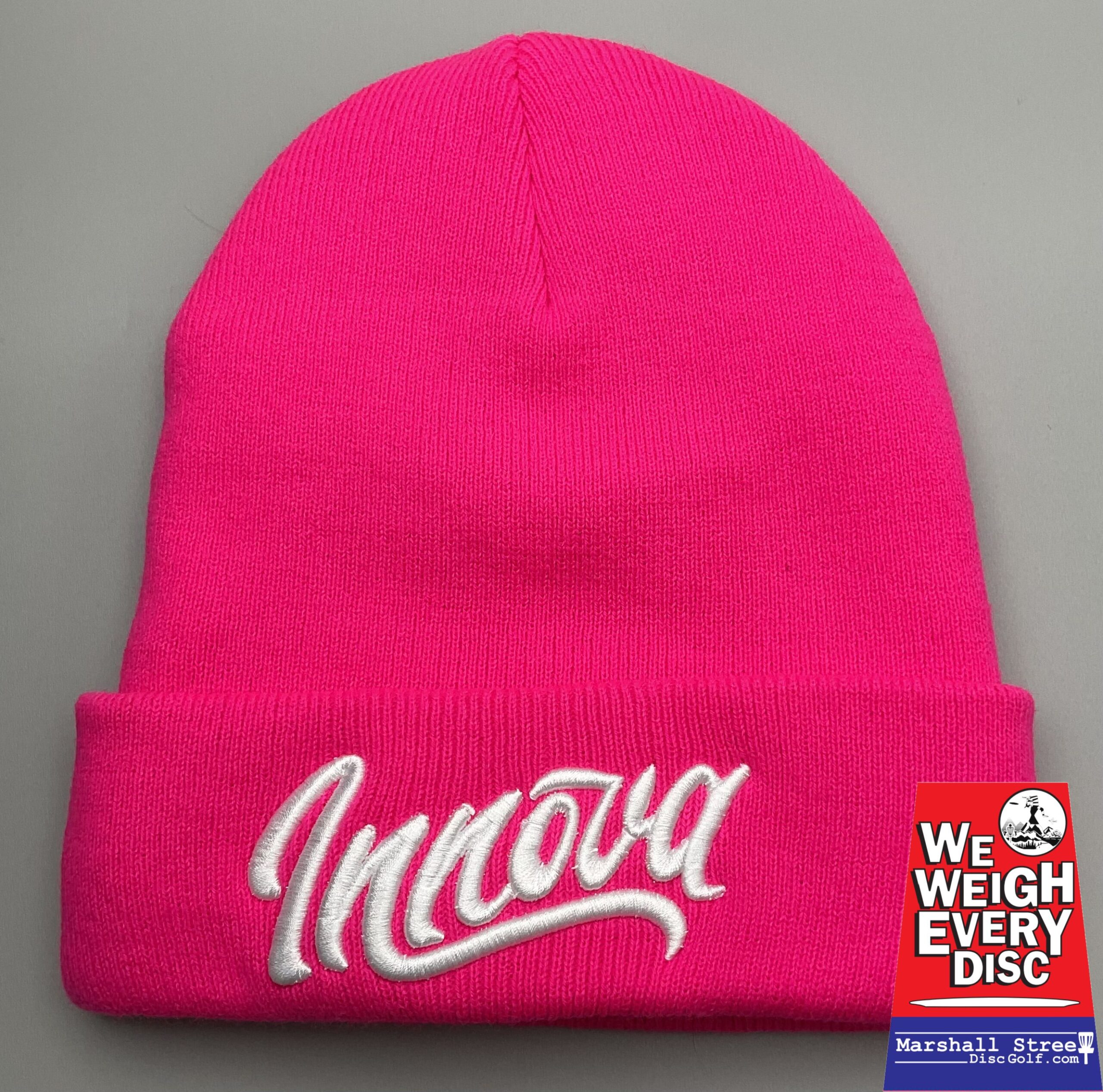 522149 Innova Flow Fleece Lined Cuffed Beanie - #05 PinkWhite, OSFM