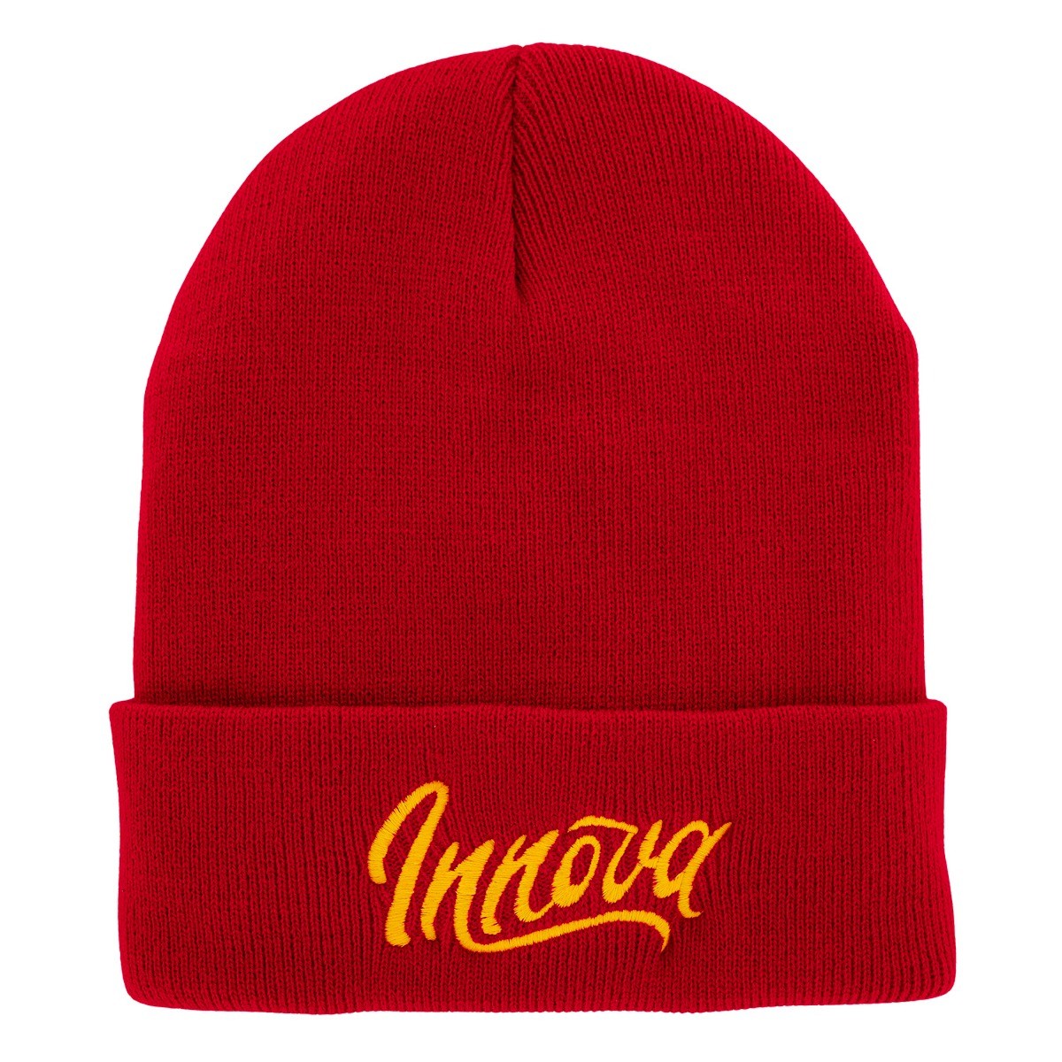 522151 Innova Flow Fleece Lined Cuffed Beanie - #06 RedYellow, OSFM