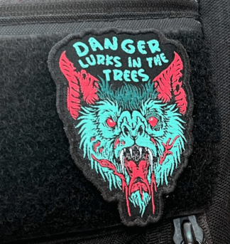 Danger Lurks In The Trees Disc Golf Patches