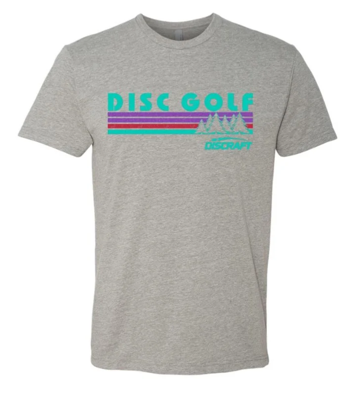 522279 Discraft Retro Disc Golf TShirt - Gray, Medium