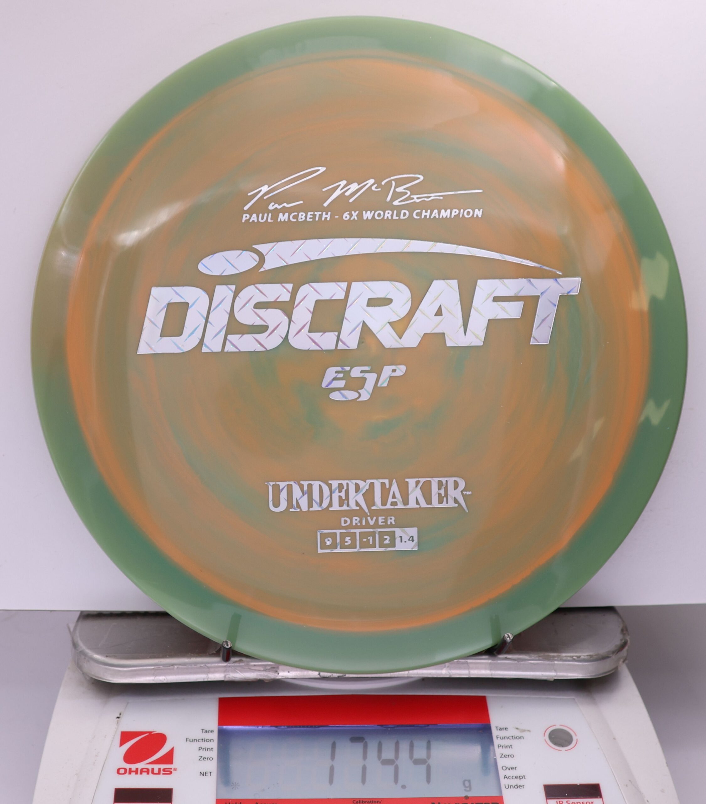 525460 ESP Undertaker, Paul McBeth 6X - #776 GreenOrange, 174