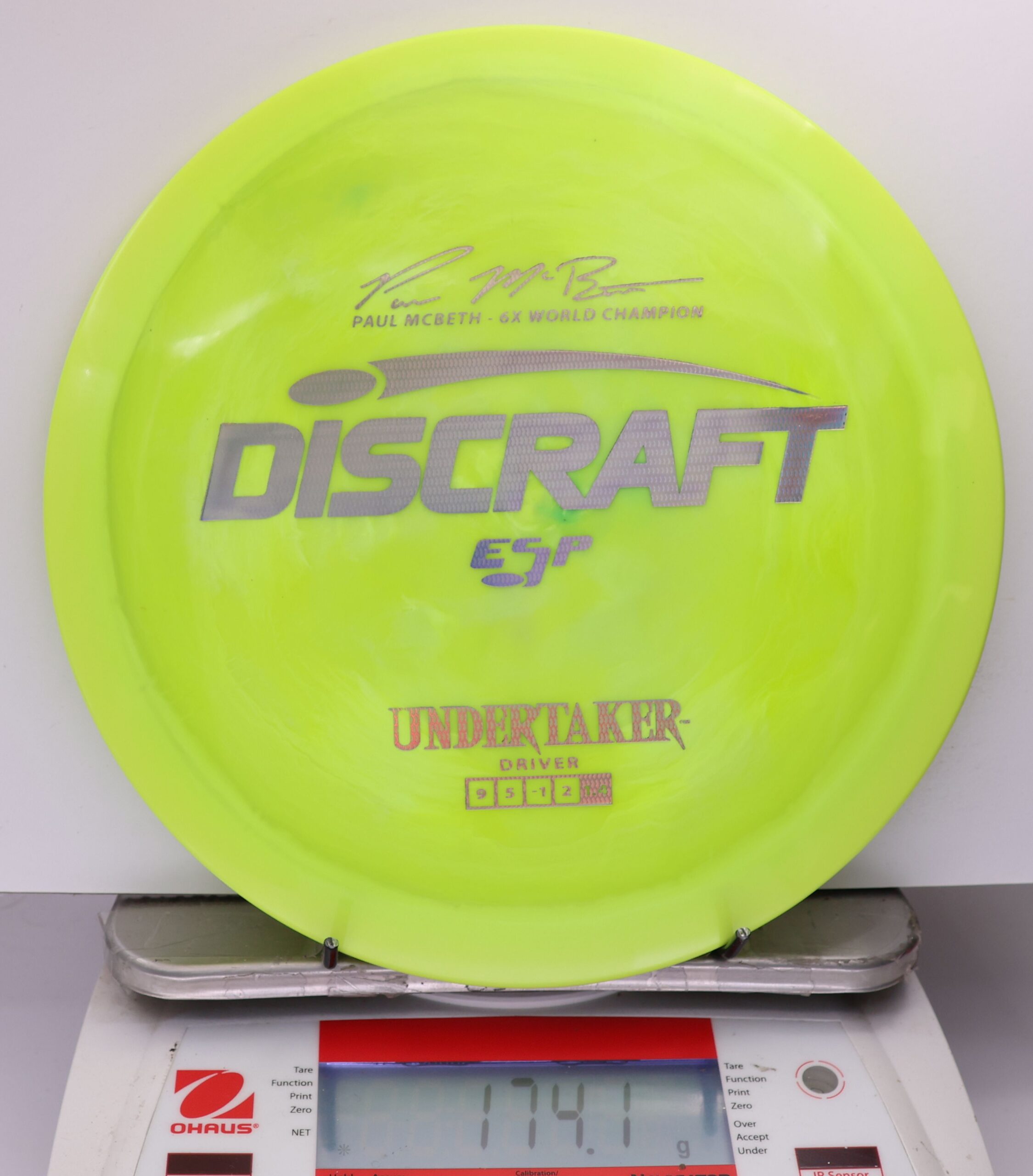 525474 ESP Undertaker, Paul McBeth 6X - #777 NYellow, 174