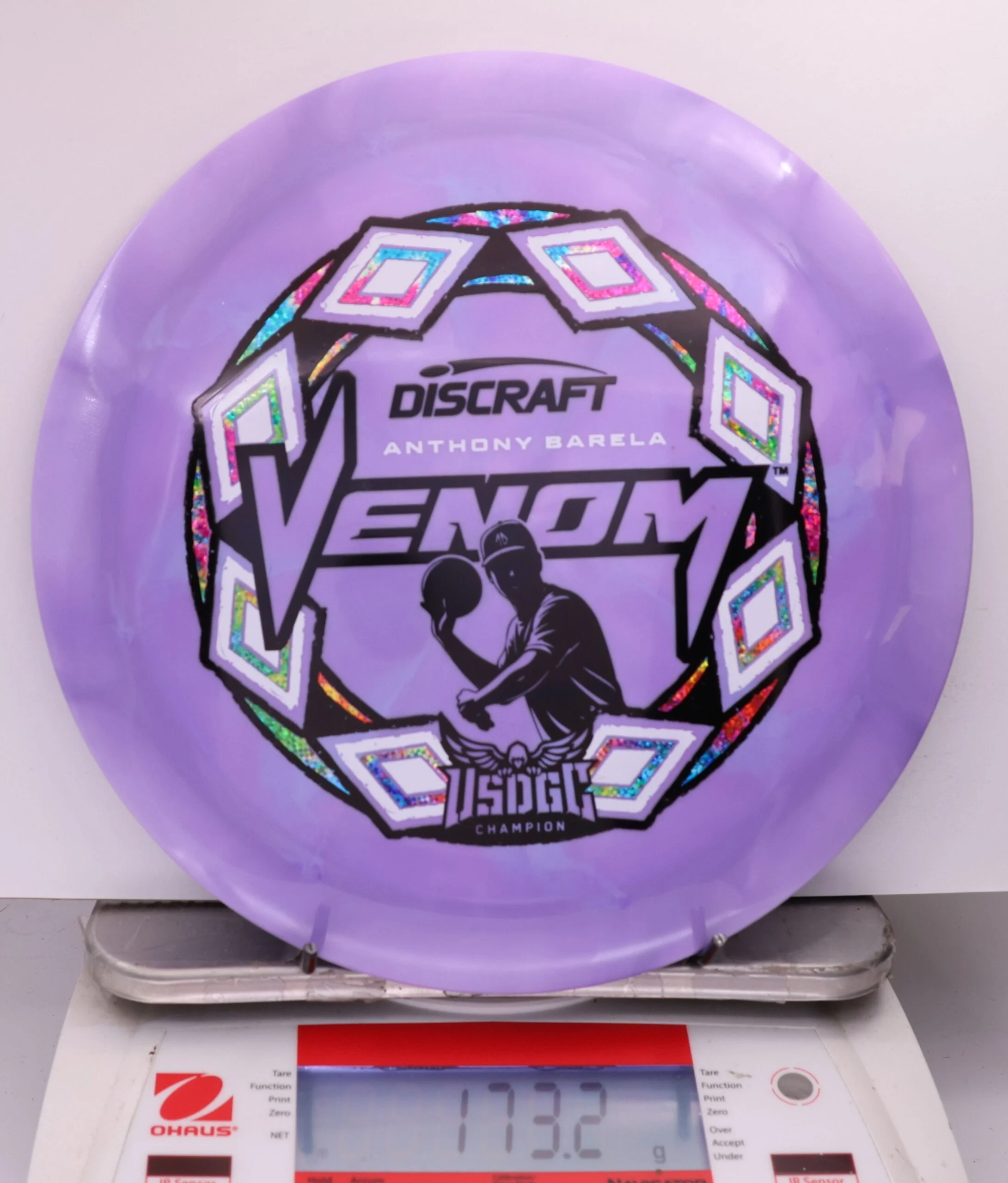 526398 ESP Swirl Venom, Anthony Barela 2025 USDGC Champion - #21 Purple, 173