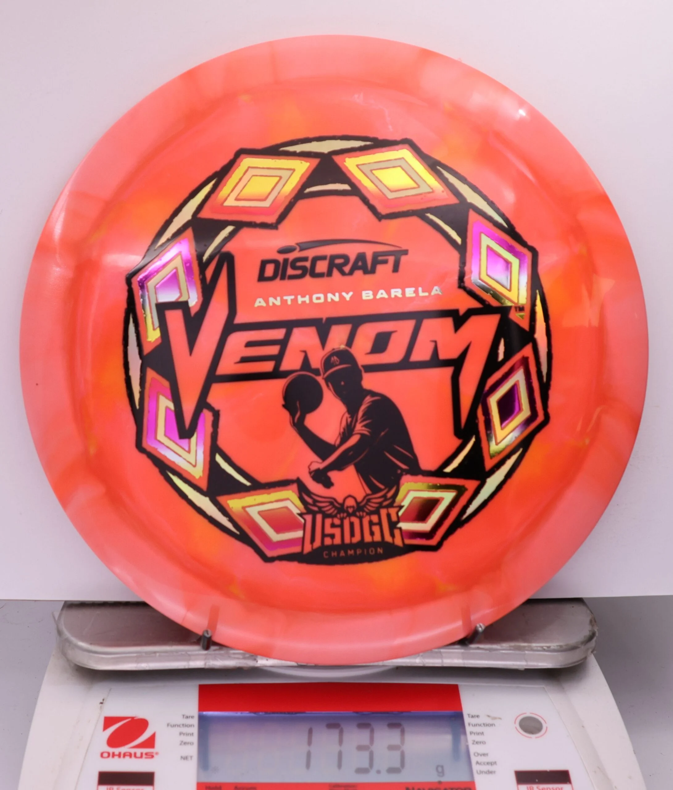 526402 ESP Swirl Venom, Anthony Barela 2025 USDGC Champion - #25 Orange, 173