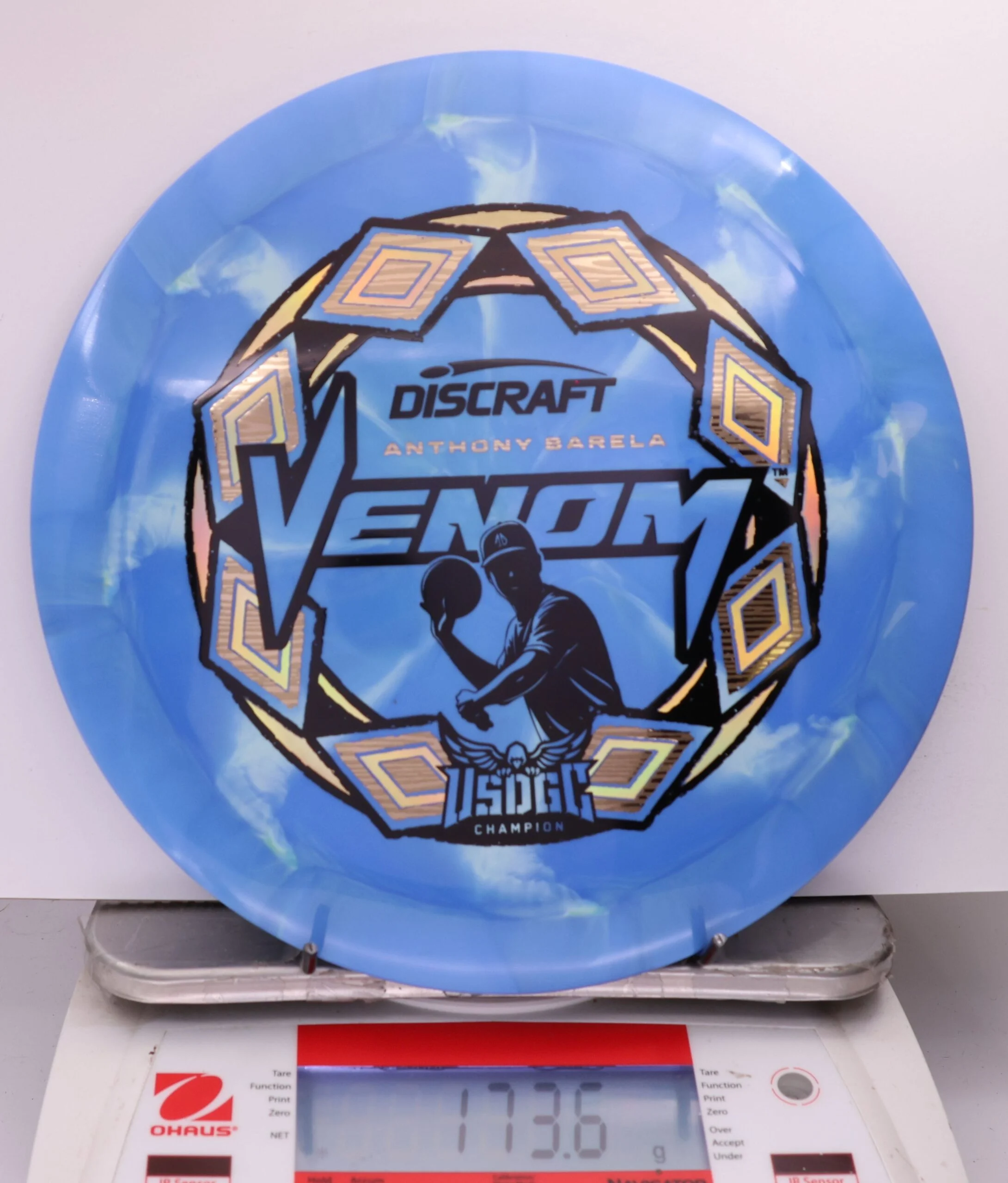 526412 ESP Swirl Venom, Anthony Barela 2025 USDGC Champion - #26 Blue, 174