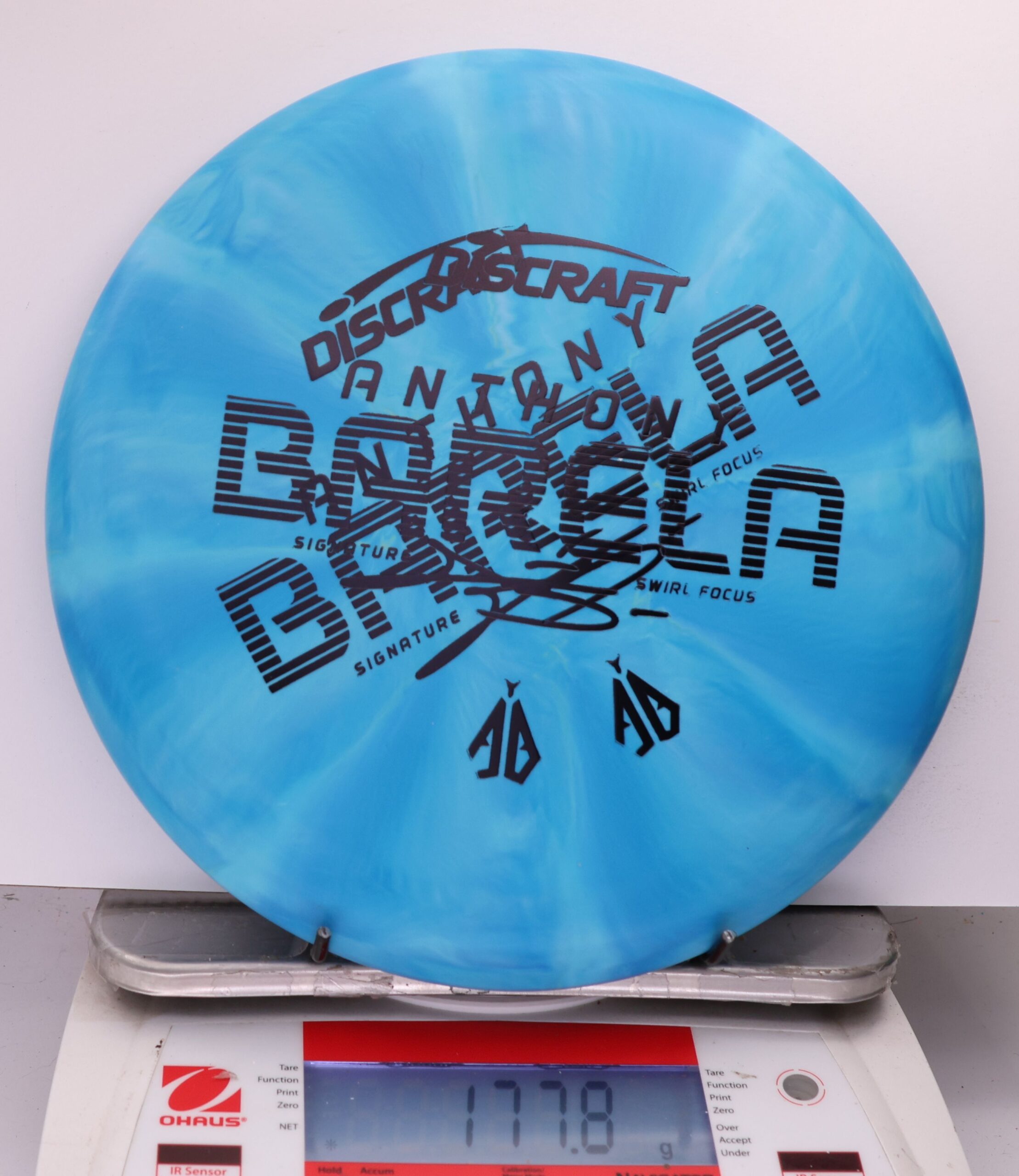 530916 X-Out Crazy Tuff Swirl Focus, Anthony Barela - #261 Blue, 178