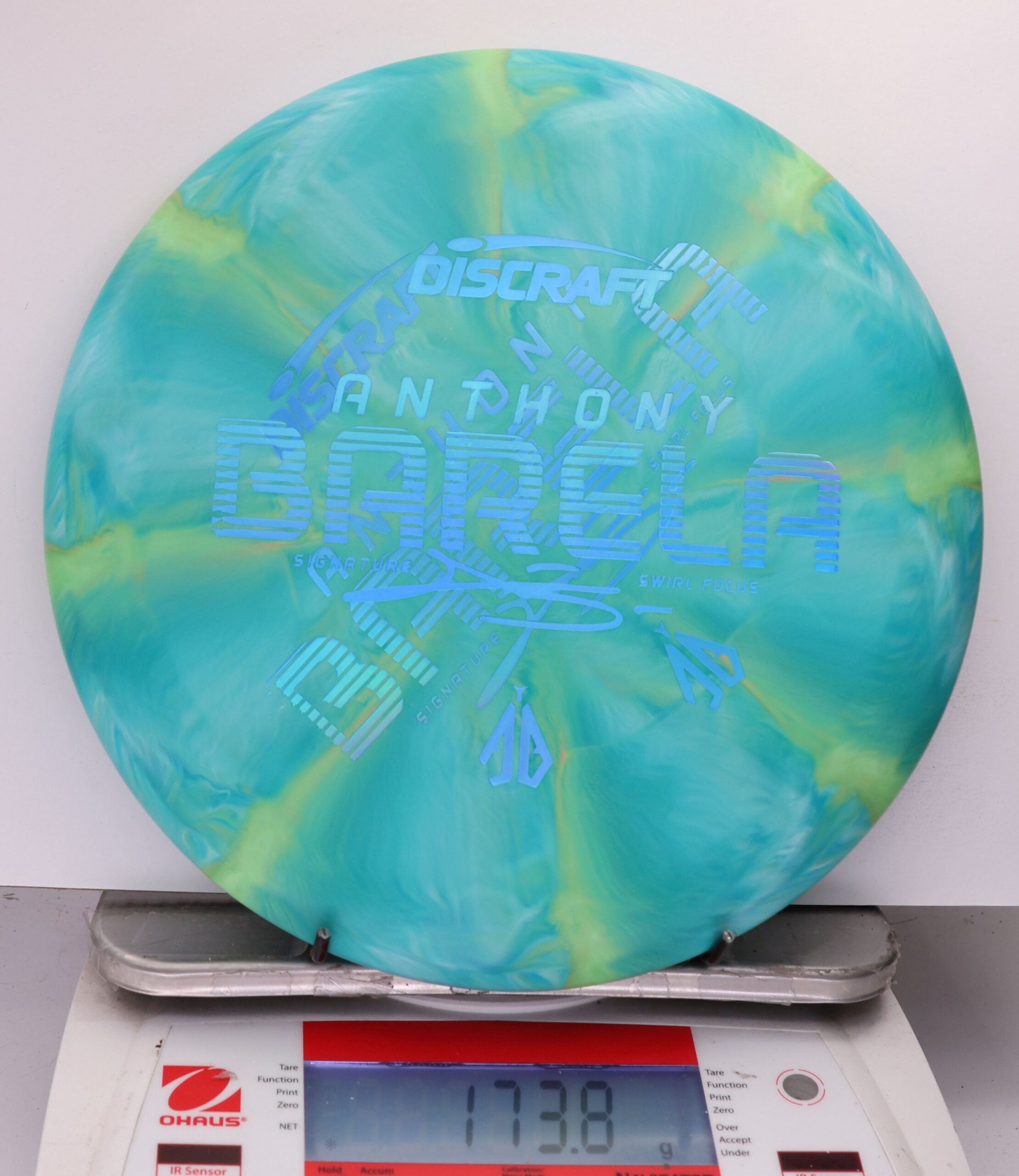 530952 X-Out Crazy Tuff Swirl Focus, Anthony Barela - #267 TealGrellow, 174