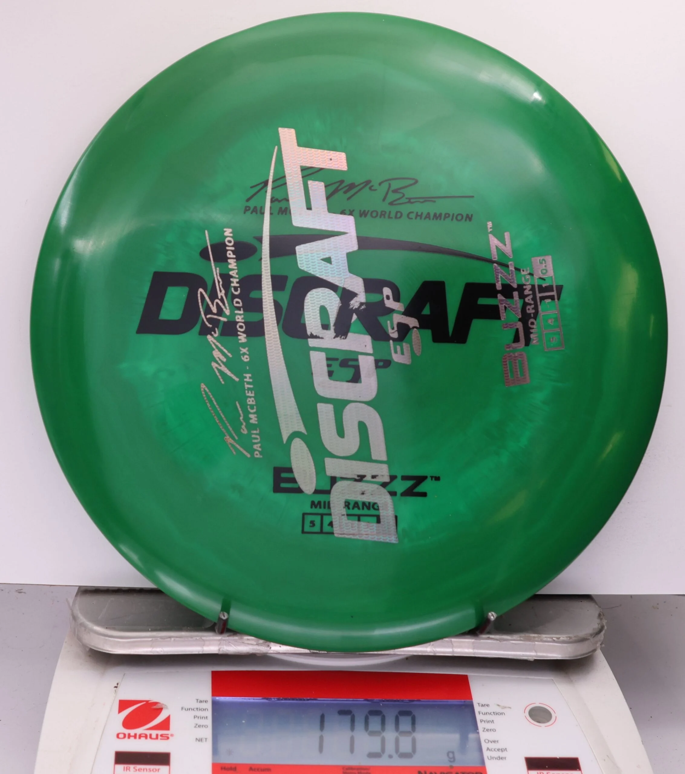 531382 X-Out ESP Buzzz, Paul McBeth 6X - #262 DarkGreen, 180