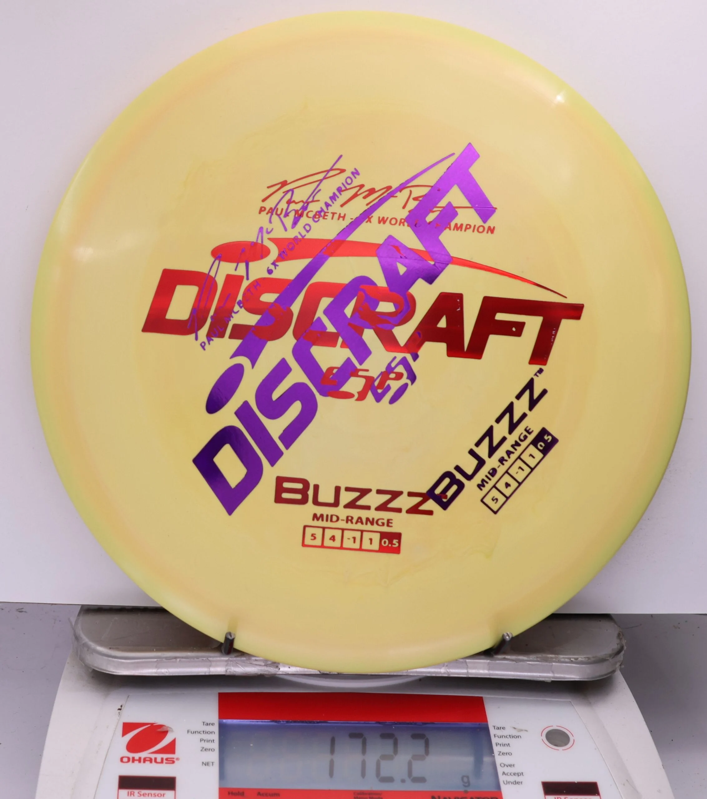 531414 X-Out ESP Buzzz, Paul McBeth 6X - #270 Yellow, 172