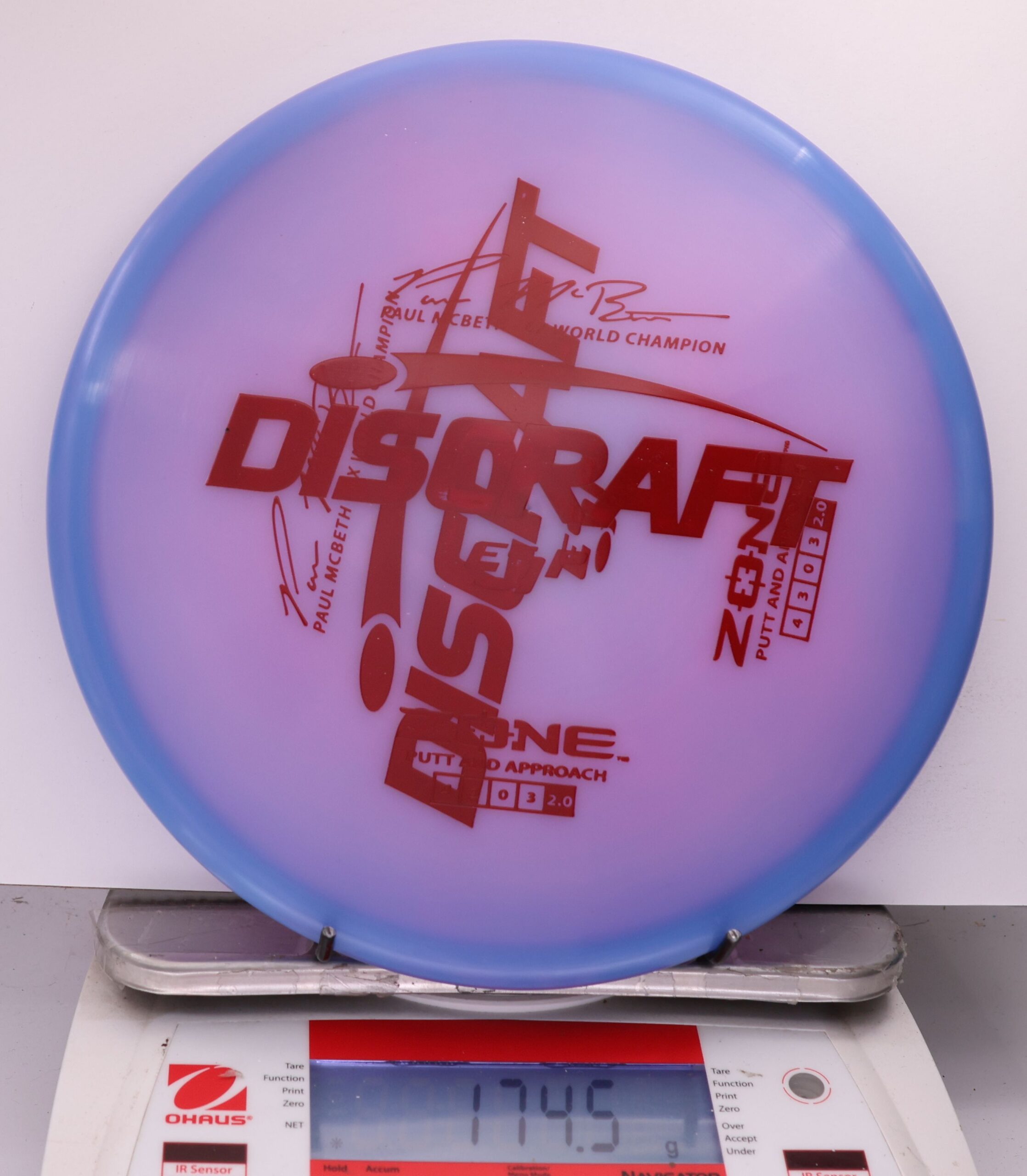 533189 X-Out ESP Zone, Paul McBeth 6X - #256 BlurpPurp, 175