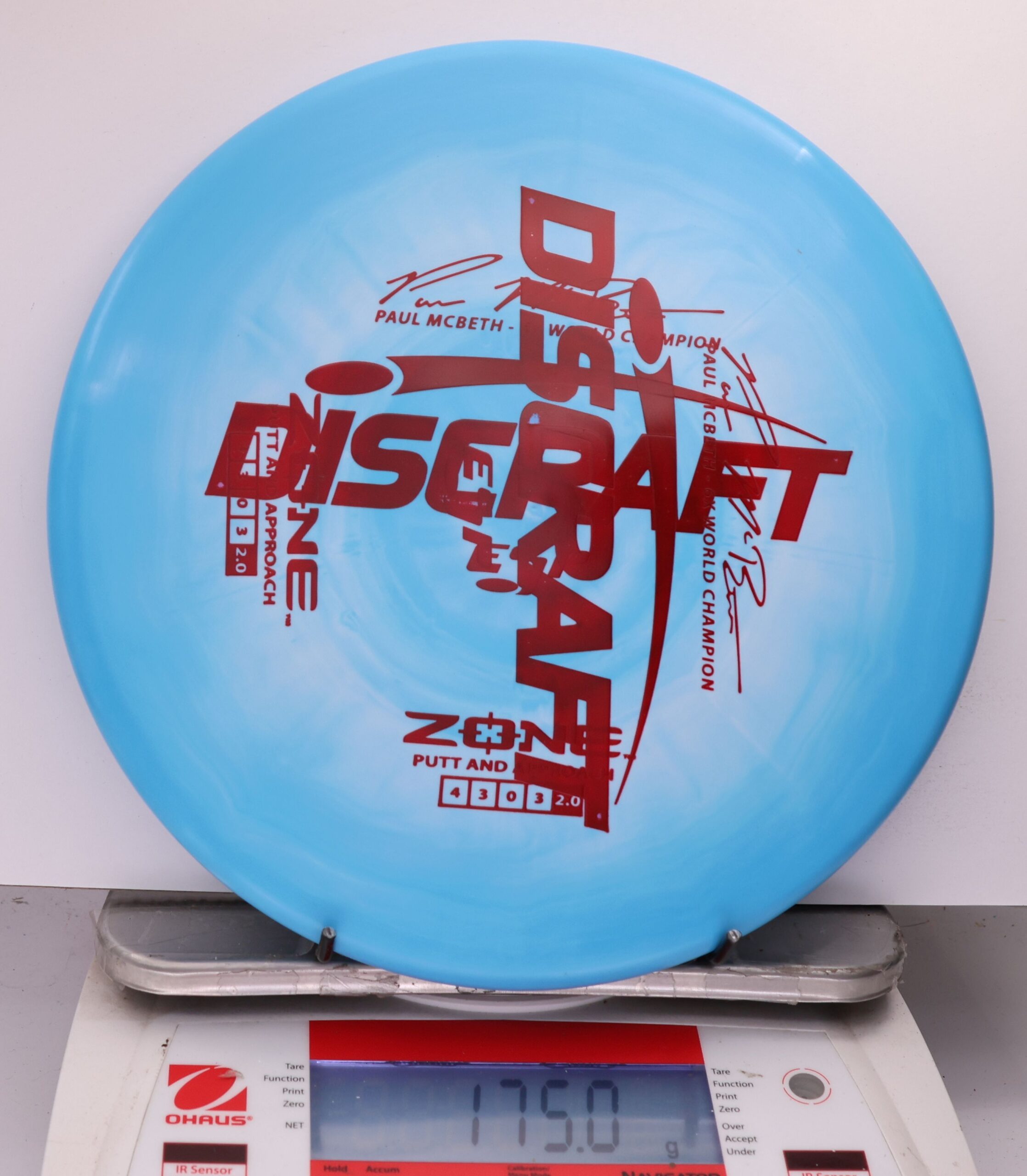 533190 X-Out ESP Zone, Paul McBeth 6X - #257 Blue, 175