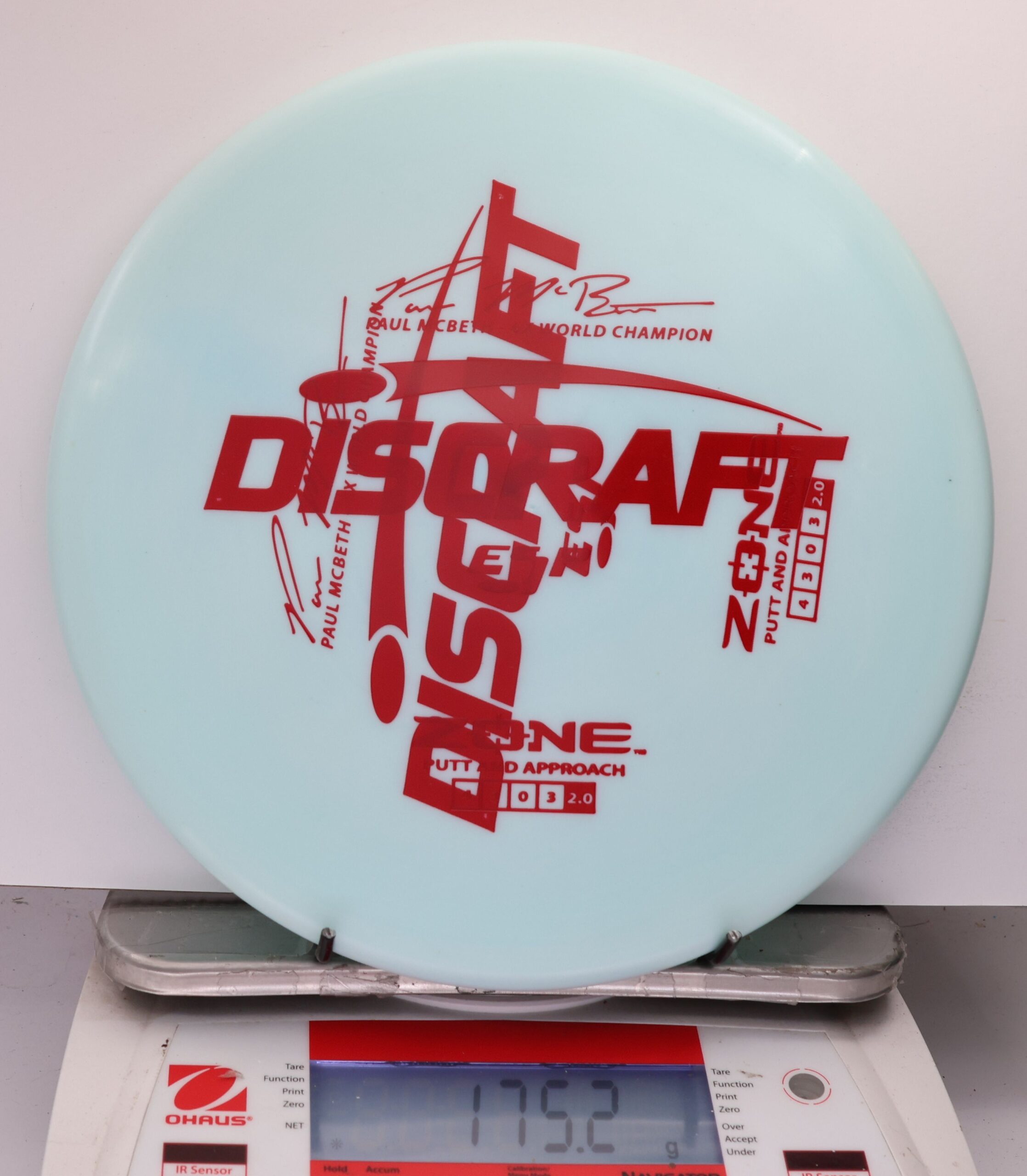533191 X-Out ESP Zone, Paul McBeth 6X - #258 LtBlue, 175