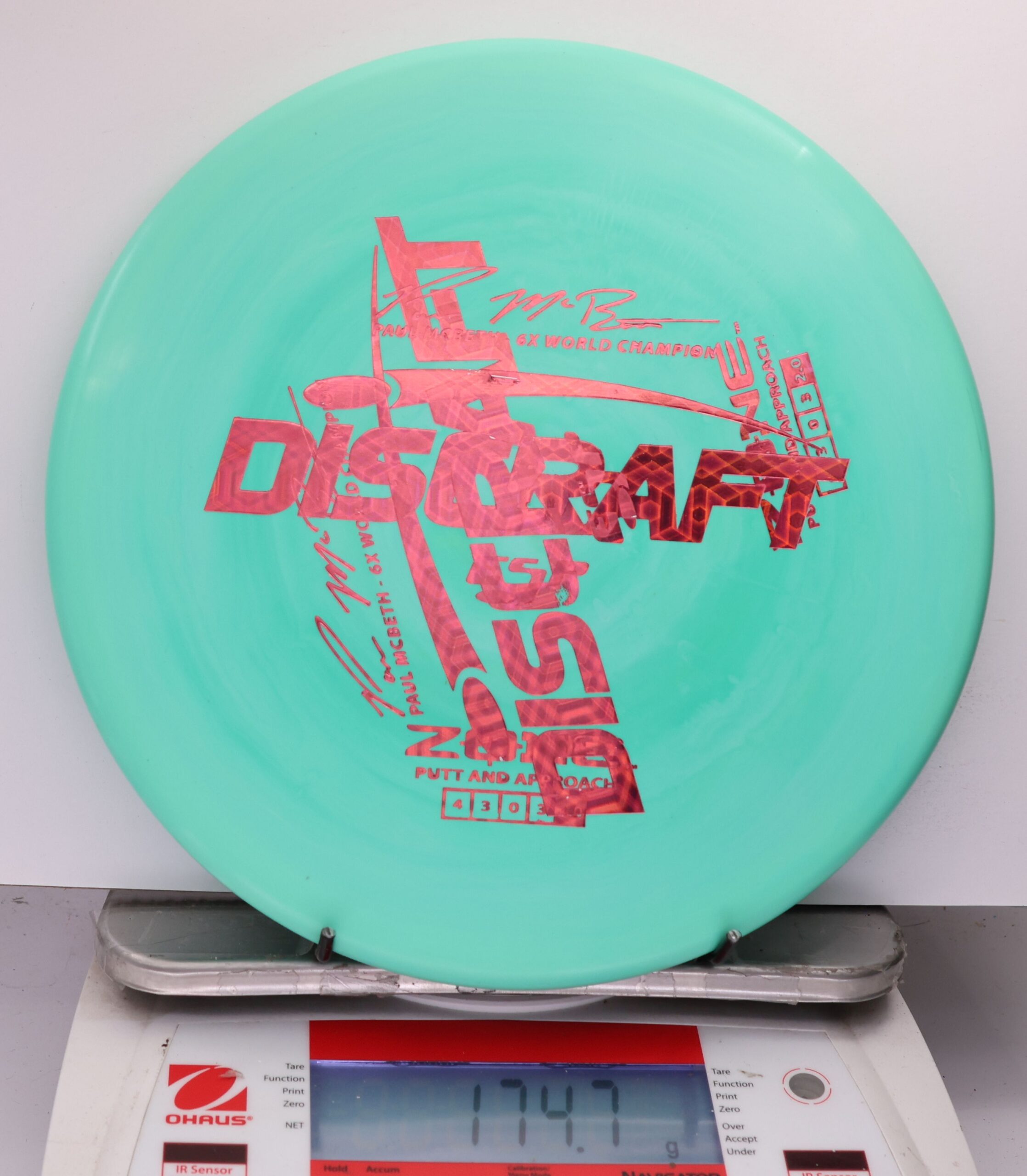 533193 X-Out ESP Zone, Paul McBeth 6X - #260 Teal, 175