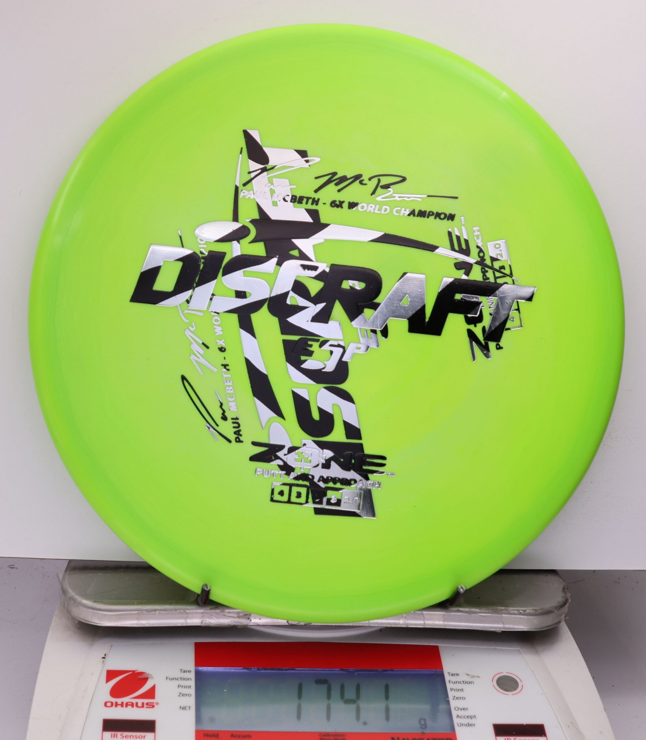 533219 X-Out ESP Zone, Paul McBeth 6X - #262 NGreen, 174