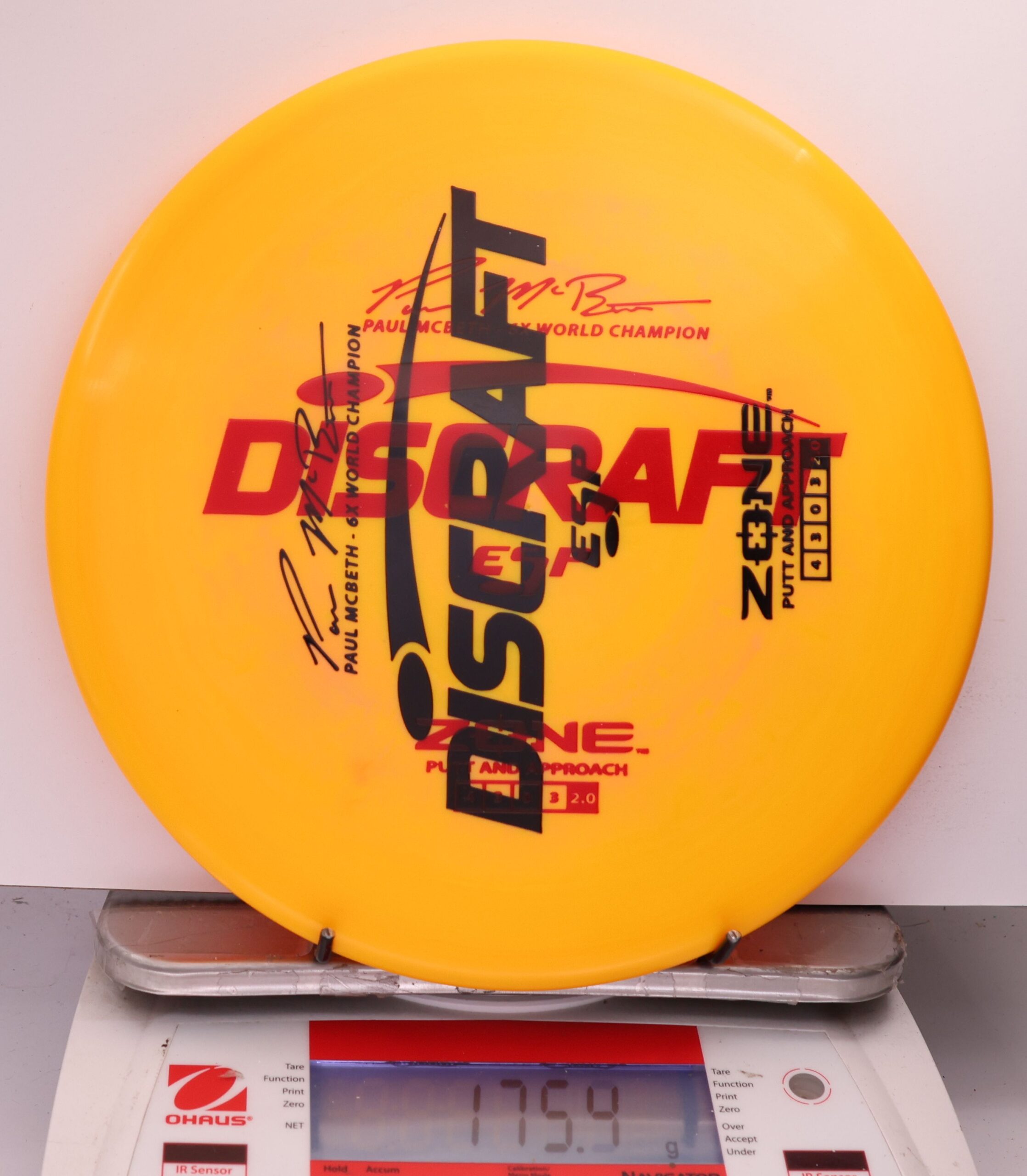 533222 X-Out ESP Zone, Paul McBeth 6X - #265 LtOrange, 175