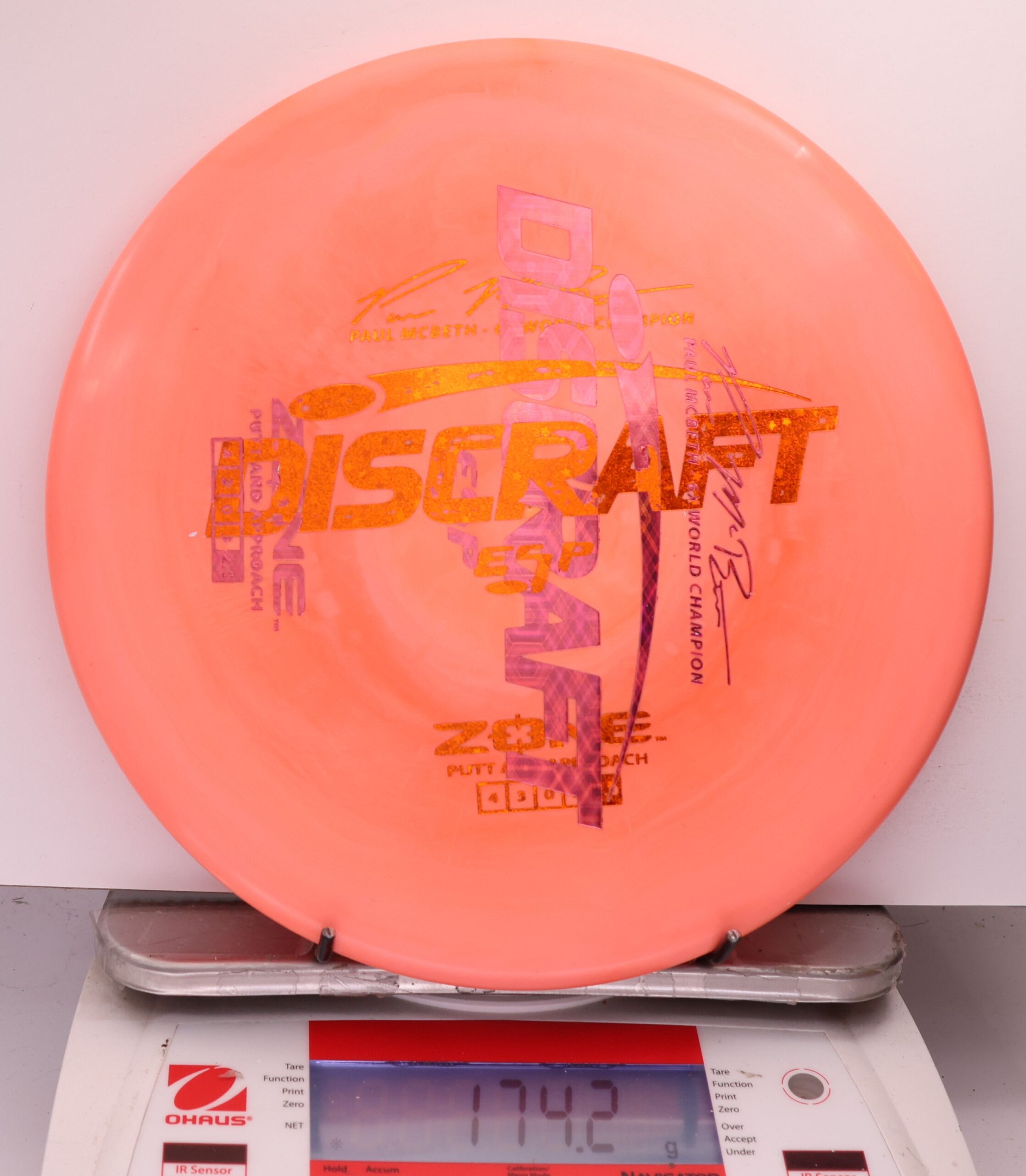 533278 X-Out ESP Zone, Paul McBeth 6X - #273 OrangePink, 174