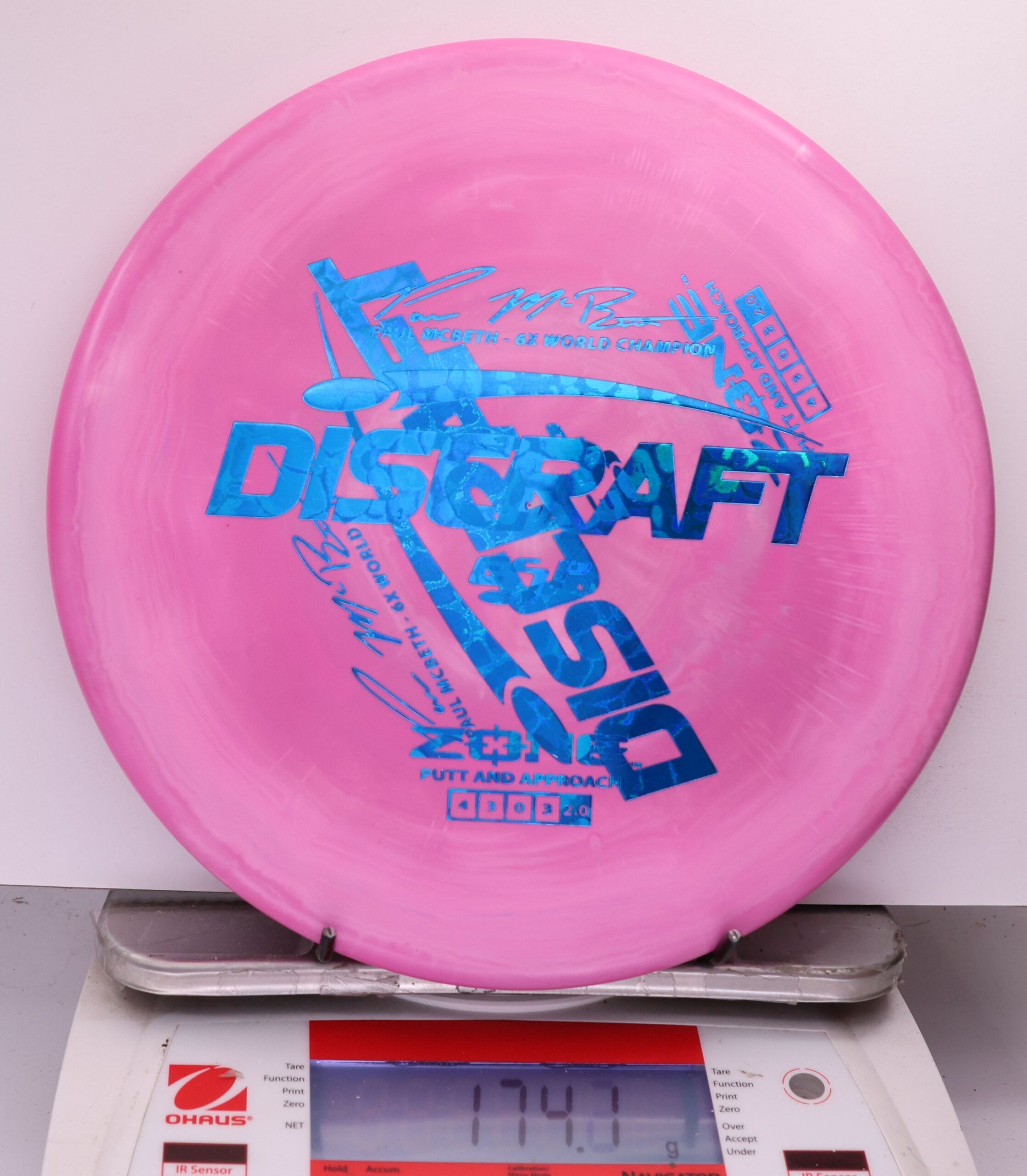 533308 X-Out ESP Zone, Paul McBeth 6X - #279 Pink, 174