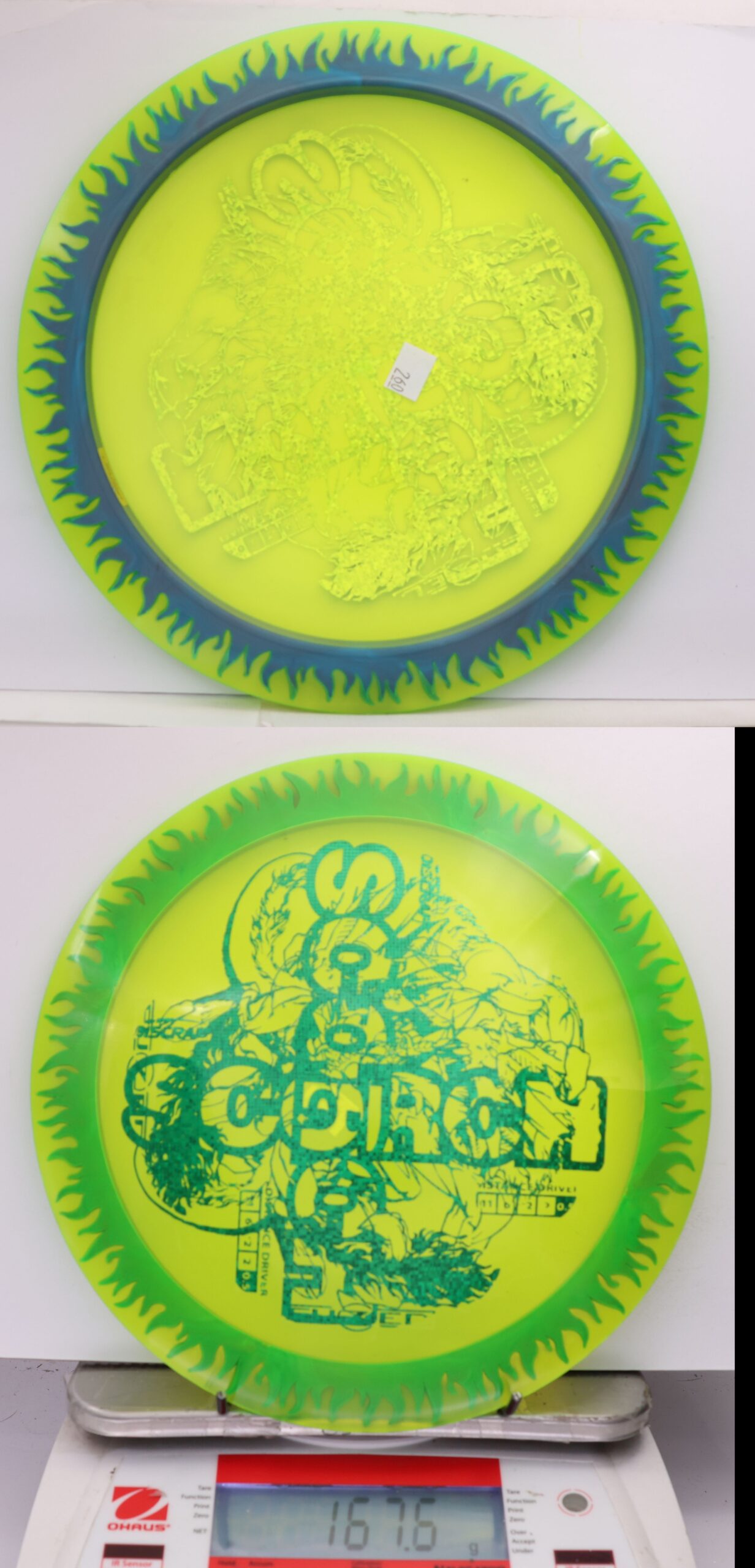 535540 X-Out FuZed Line Scorch - Flames - #260 Green-DkBlu, 168