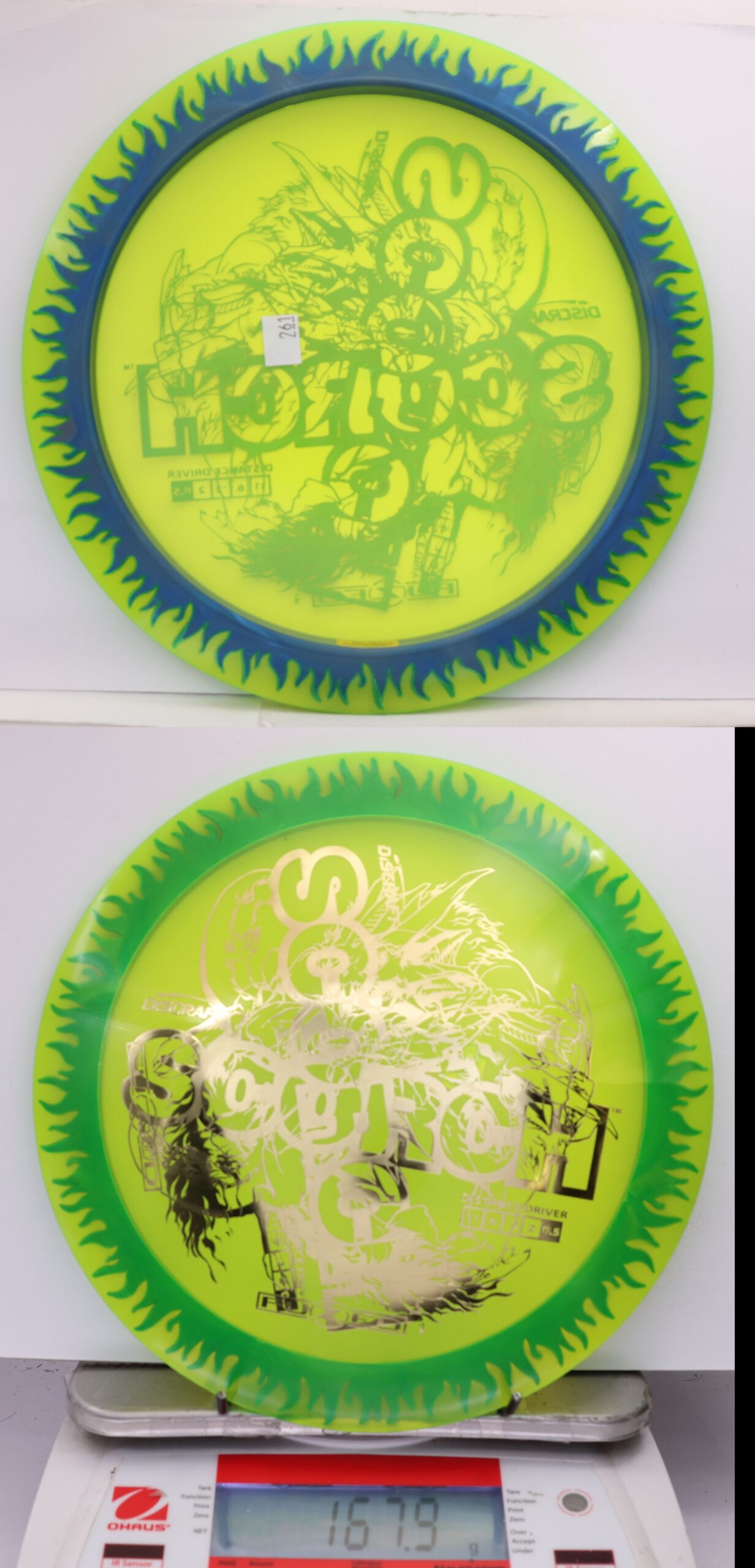 535574 X-Out FuZed Line Scorch - Flames - #261 Green-DkBlu, 168