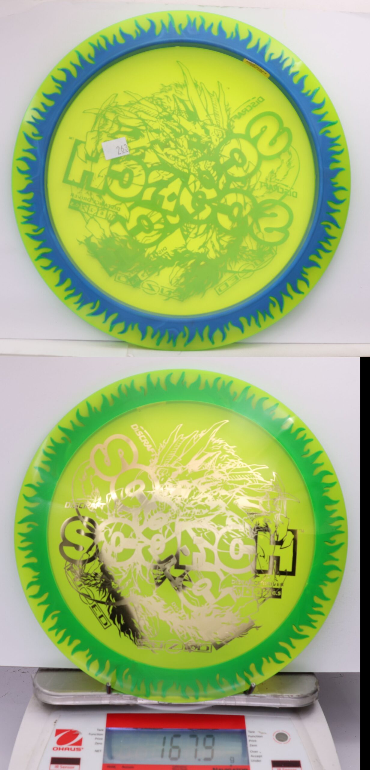 535576 X-Out FuZed Line Scorch - Flames - #263 Green-Blue, 168