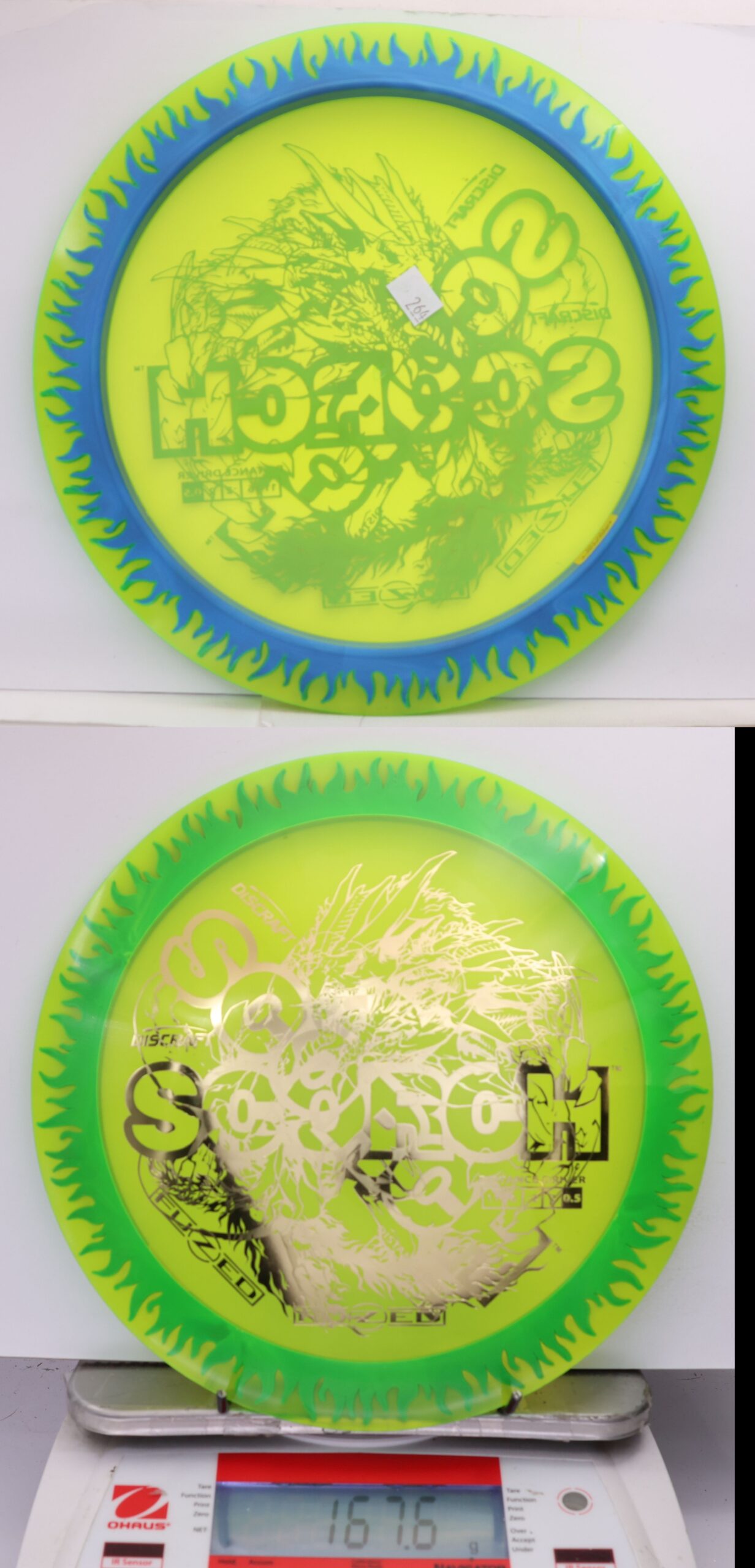 535577 X-Out FuZed Line Scorch - Flames - #264 Green-Blue, 168