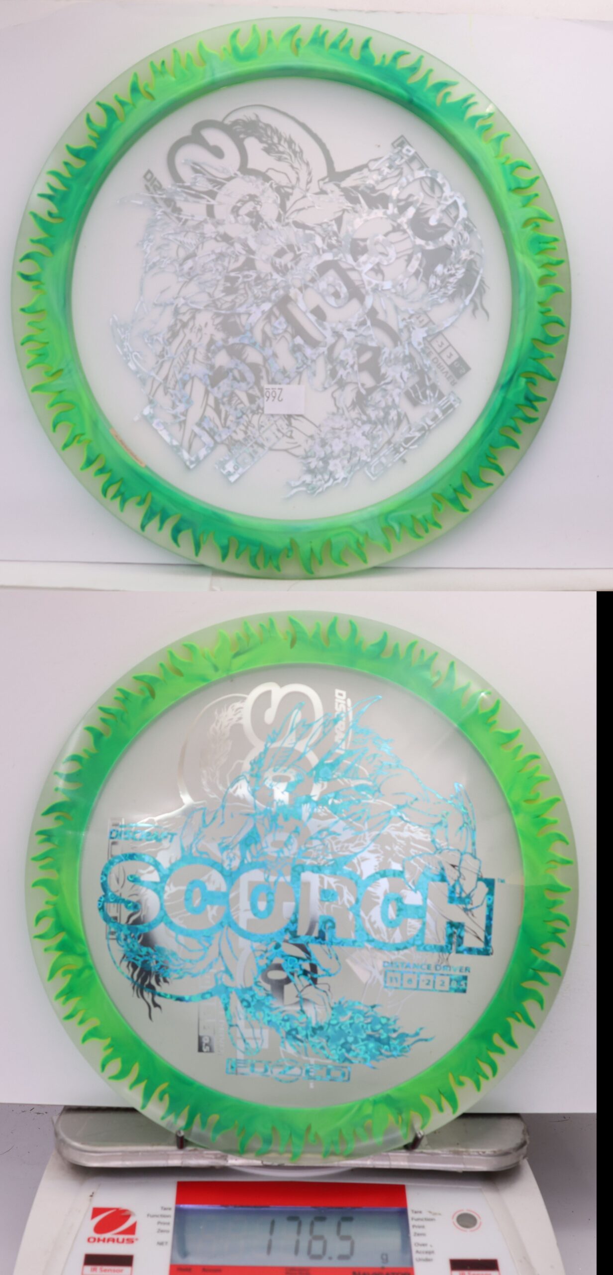 535612 X-Out FuZed Line Scorch - Flames - #266 Clear-Green, 177