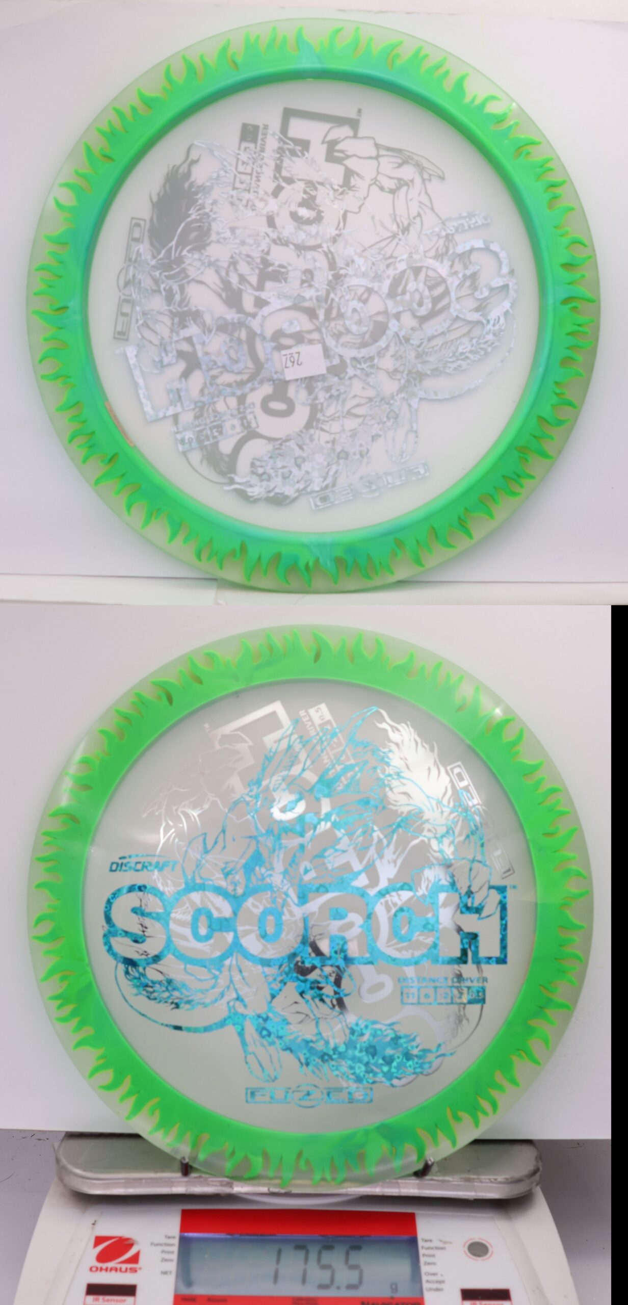 535613 X-Out FuZed Line Scorch - Flames - #267 Clear-Green, 176
