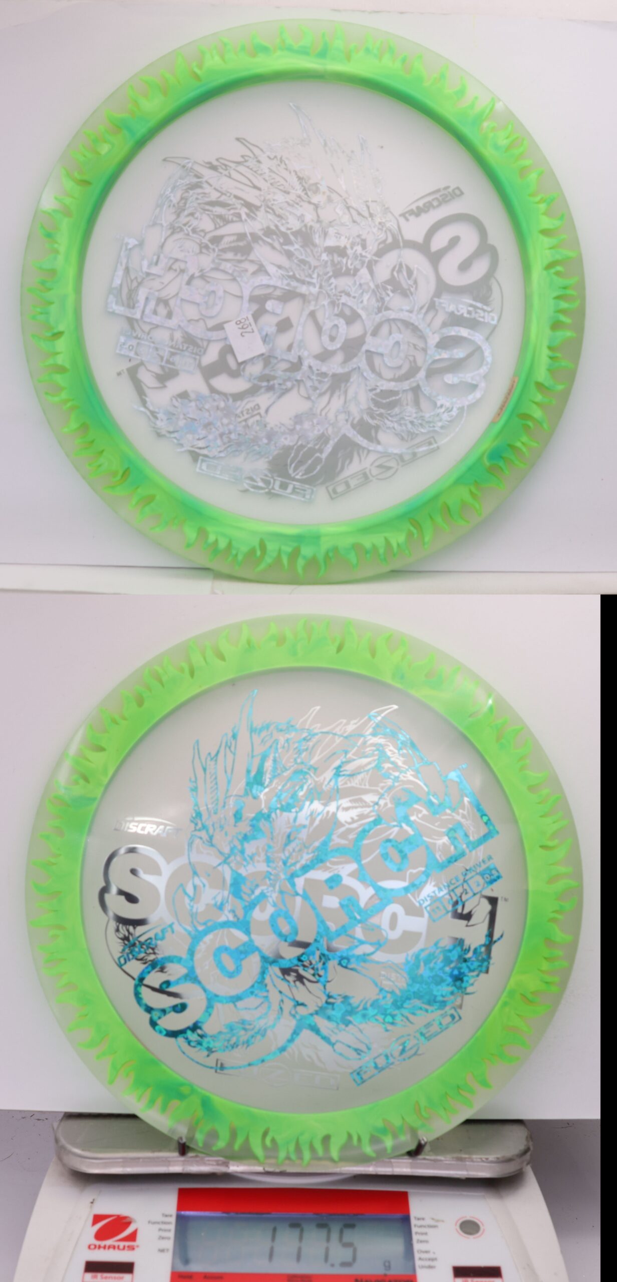 535614 X-Out FuZed Line Scorch - Flames - #268 Clear-Green, 178