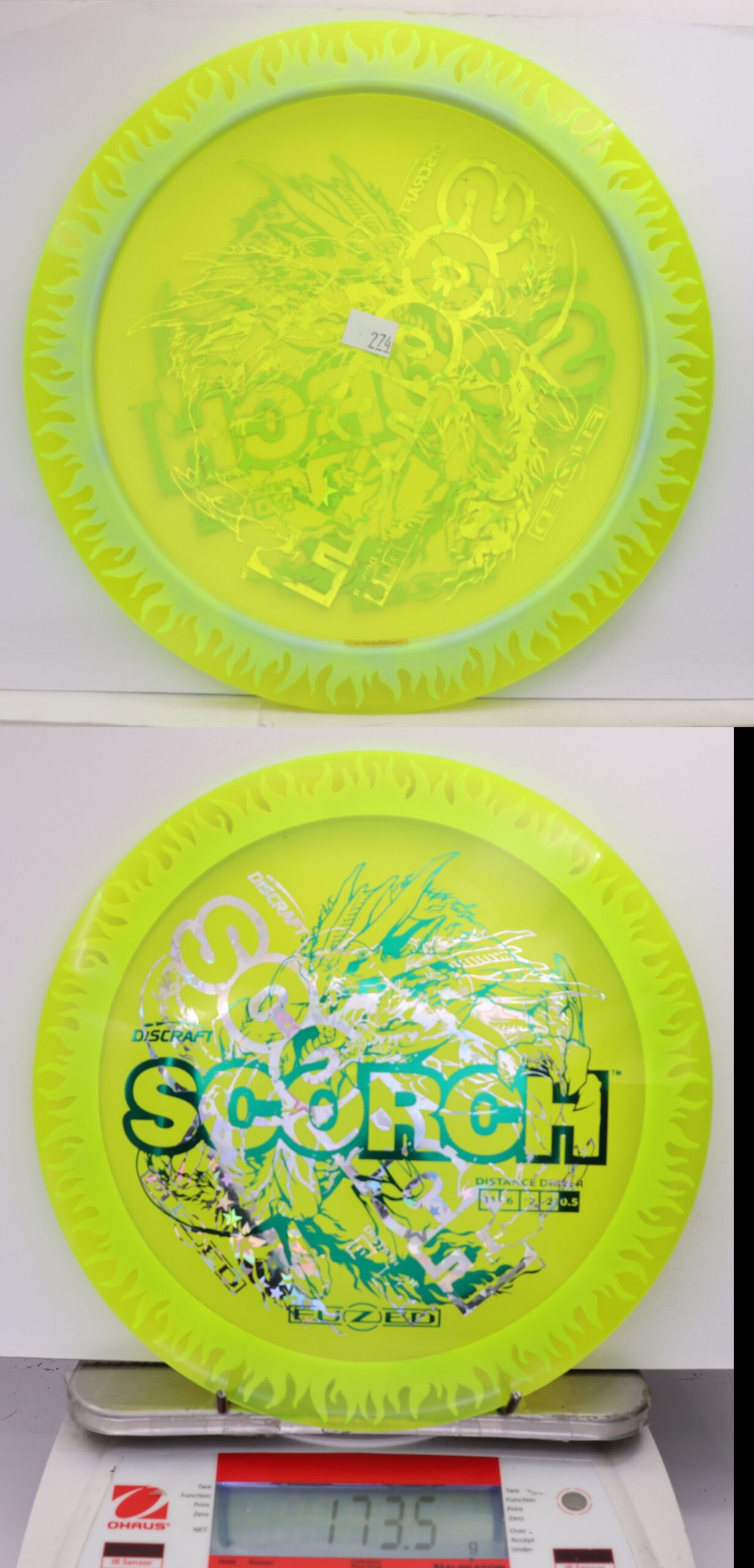 535653 X-Out FuZed Line Scorch - Flames - #274 NYellow, 174