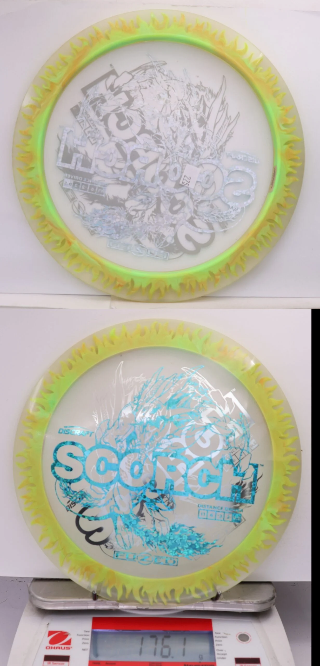 535654 X-Out FuZed Line Scorch - Flames - #275 Clear-GrnOrng, 176