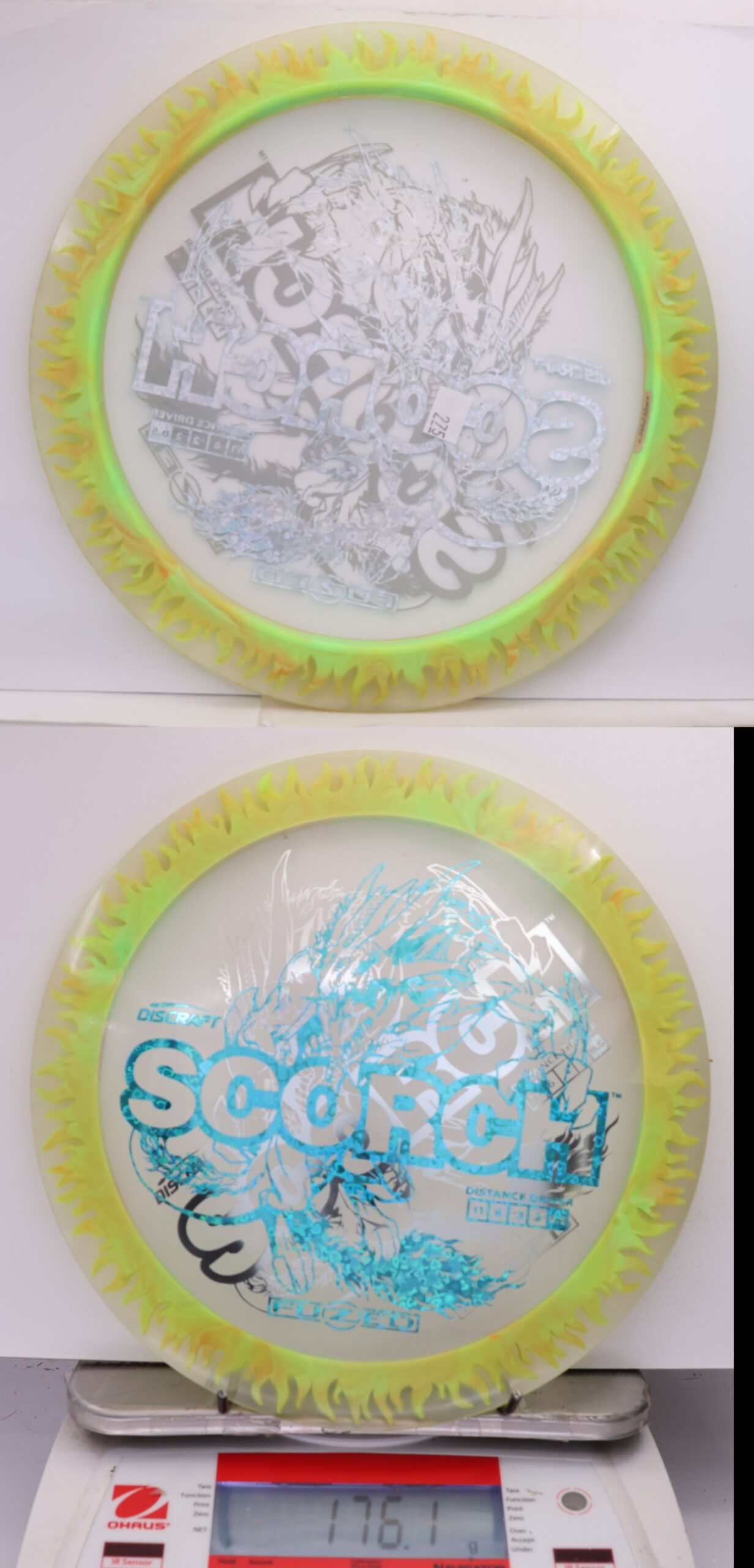 535654 X-Out FuZed Line Scorch - Flames - #275 Clear-GrnOrng, 176