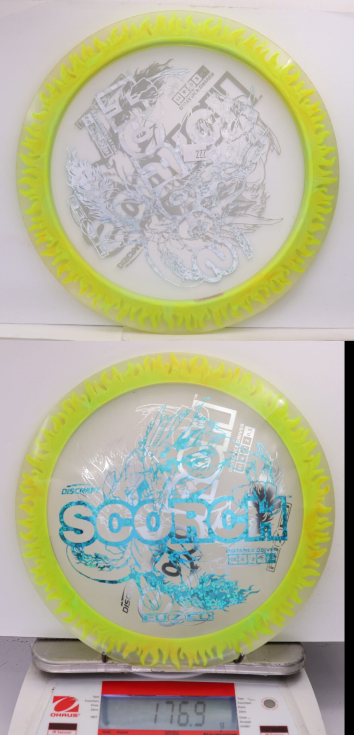 535689 X-Out FuZed Line Scorch - Flames - #277 Clear-GrnOrng, 177