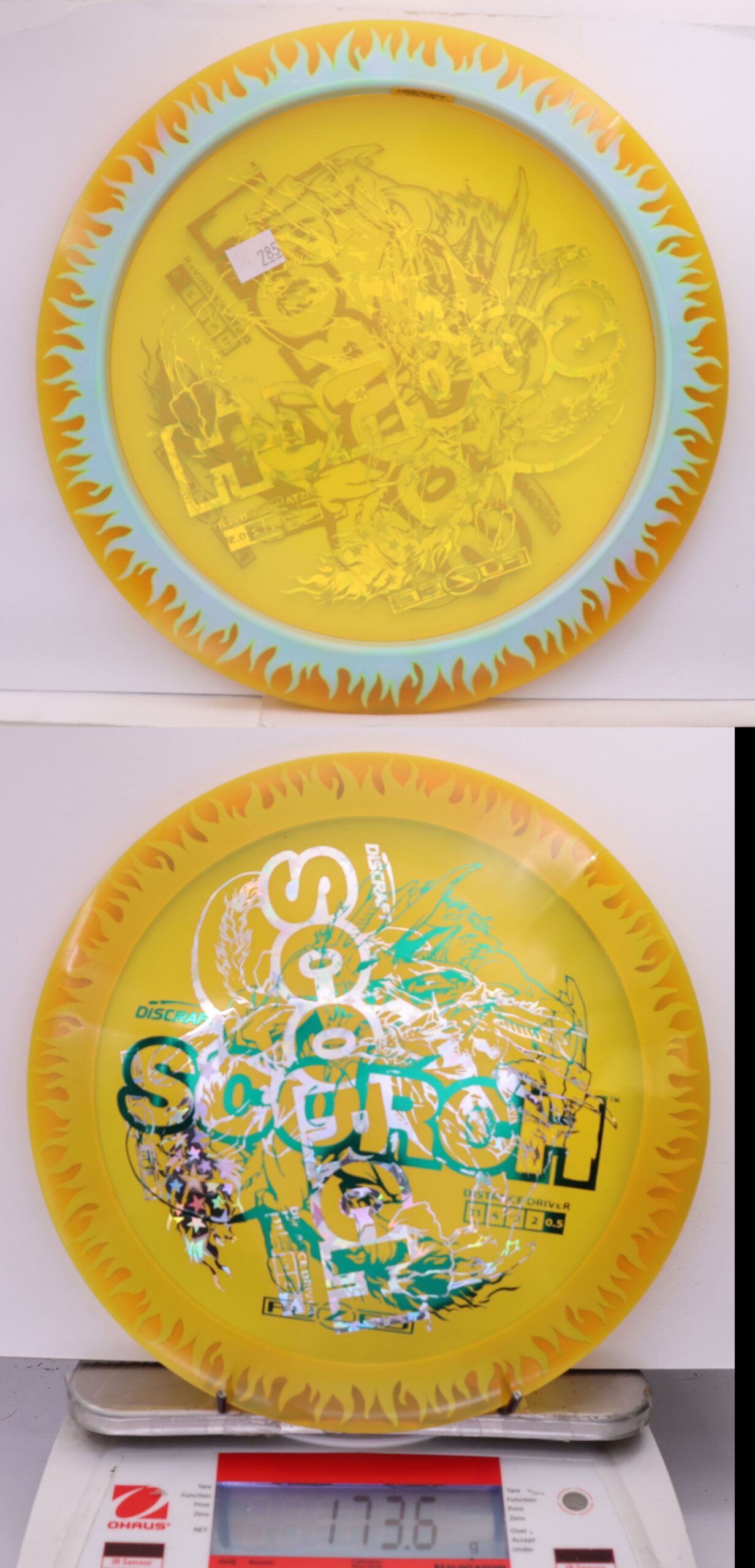 535730 X-Out FuZed Line Scorch - Flames - #285 Yello-LtBlue, 174