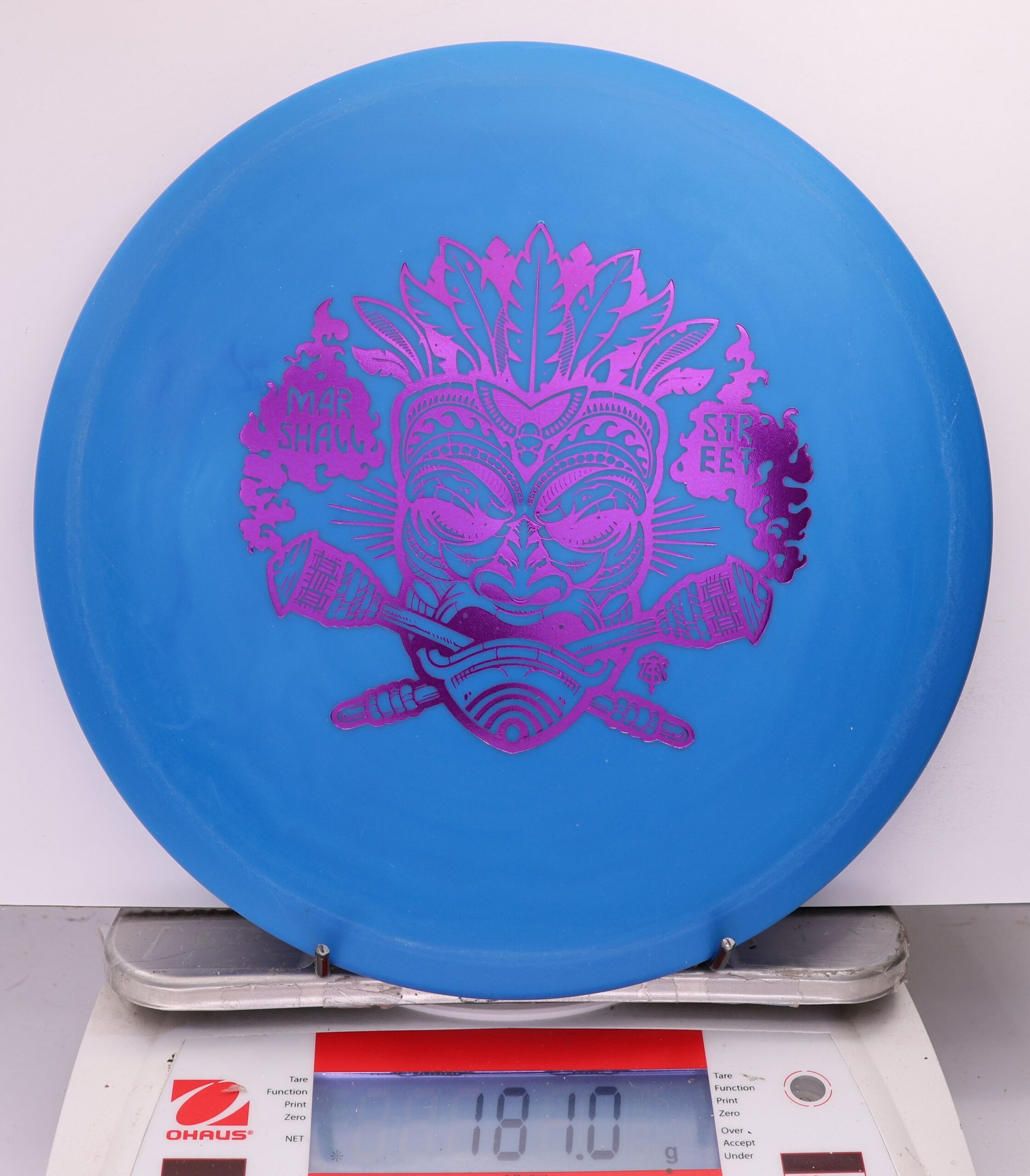 537093 KC Pro FLAT TOP Roc, Marshall Street Tiki Mask - #09 Blue, 181