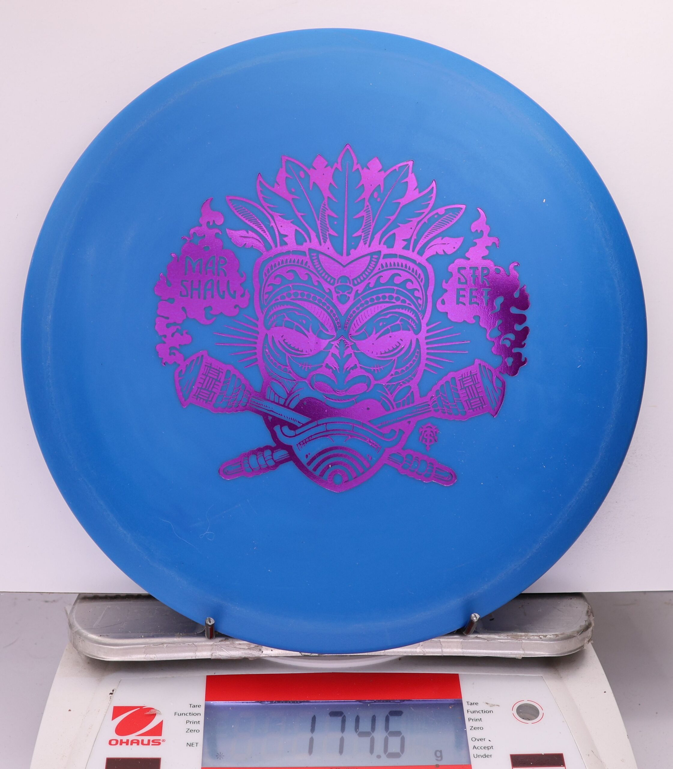 537094 KC Pro FLAT TOP Roc, Marshall Street Tiki Mask - #10 Blue, 175