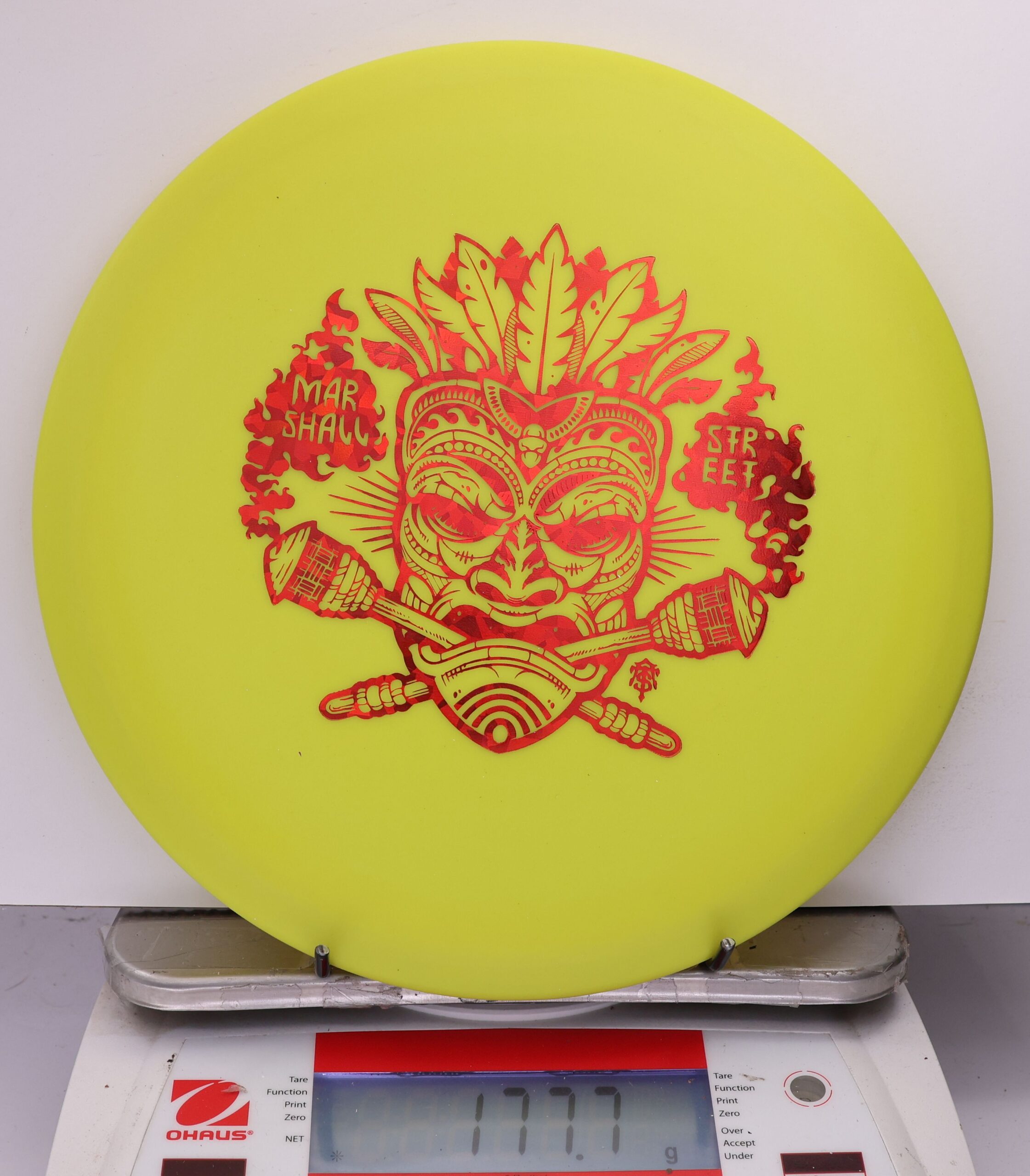 537095 KC Pro FLAT TOP Roc, Marshall Street Tiki Mask - #11 Yellow, 178