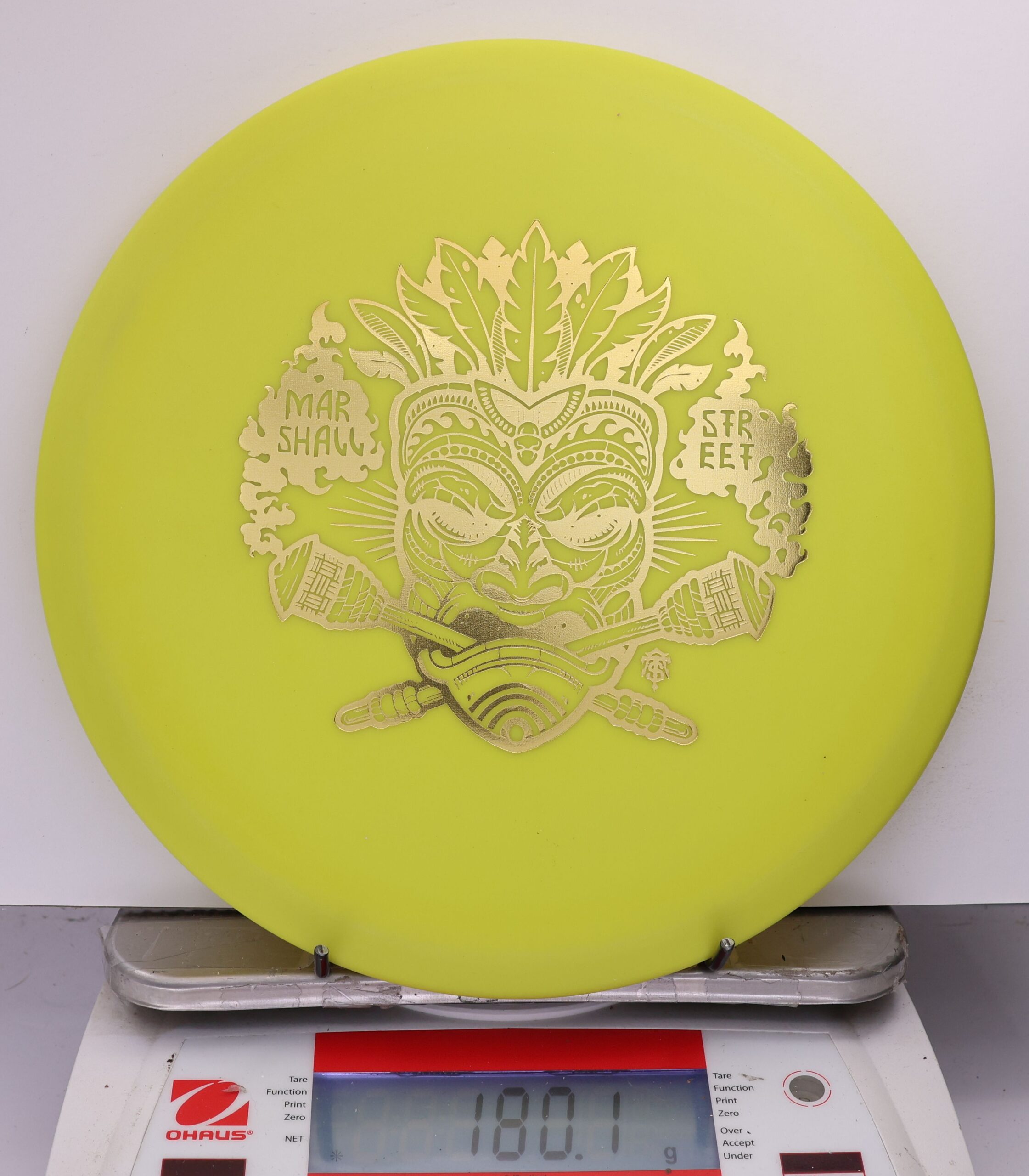 537115 KC Pro FLAT TOP Roc, Marshall Street Tiki Mask - #14 Yellow, 180