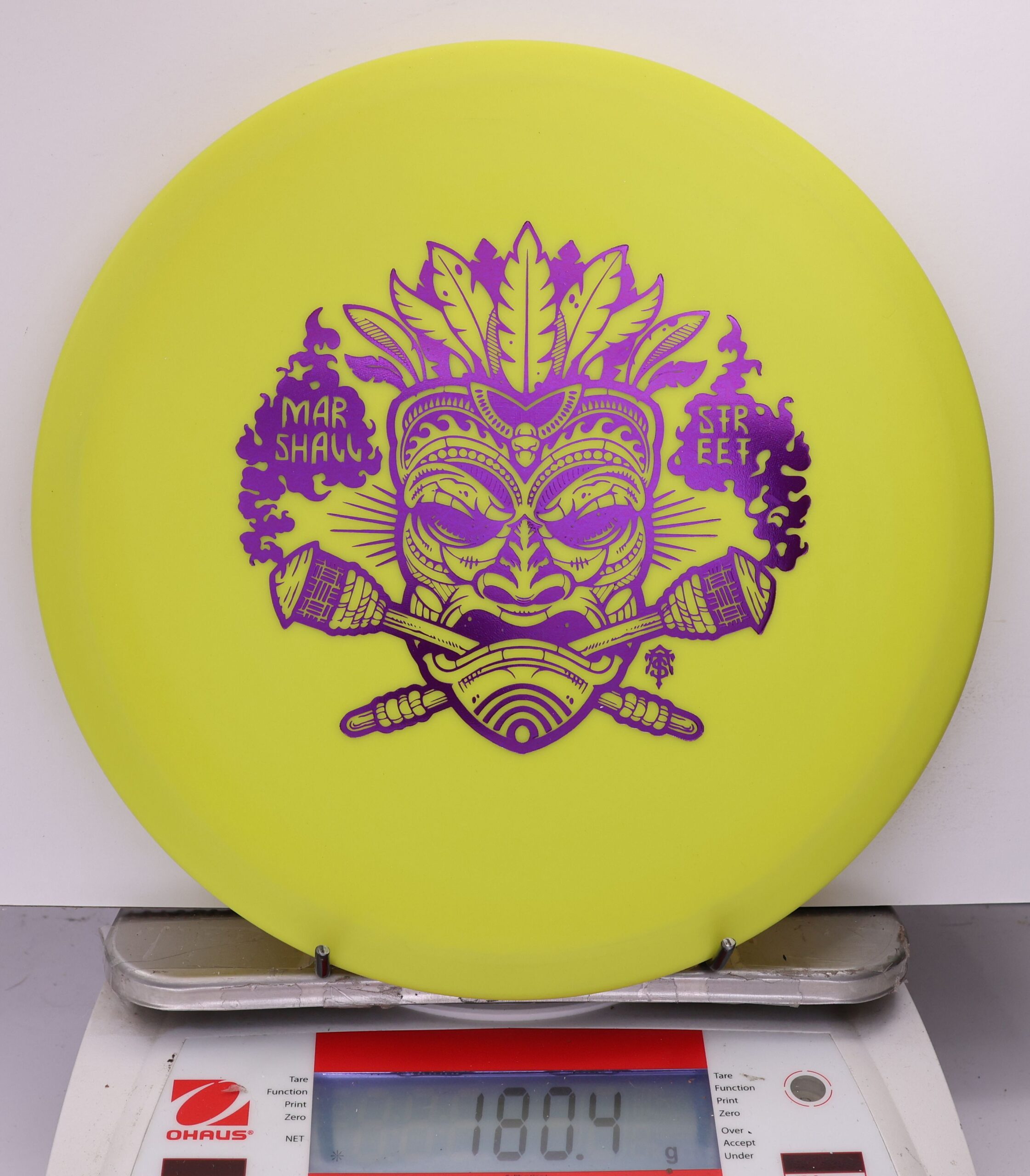 537116 KC Pro FLAT TOP Roc, Marshall Street Tiki Mask - #15 Yellow, 180