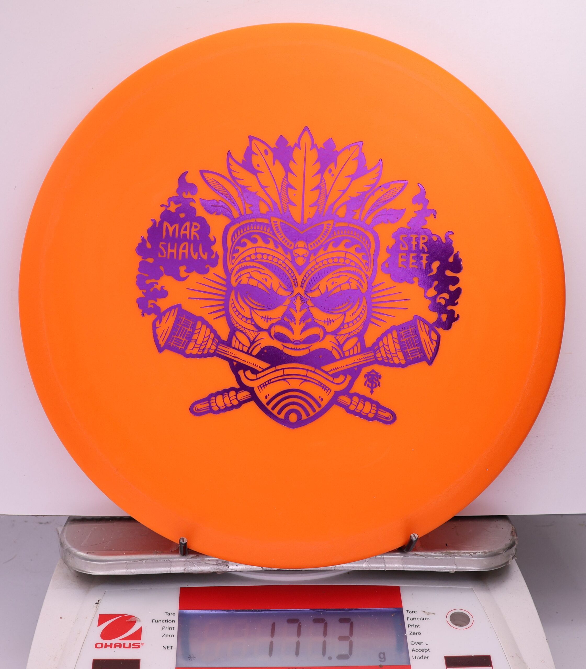 537118 KC Pro FLAT TOP Roc, Marshall Street Tiki Mask - #17 Orange, 177
