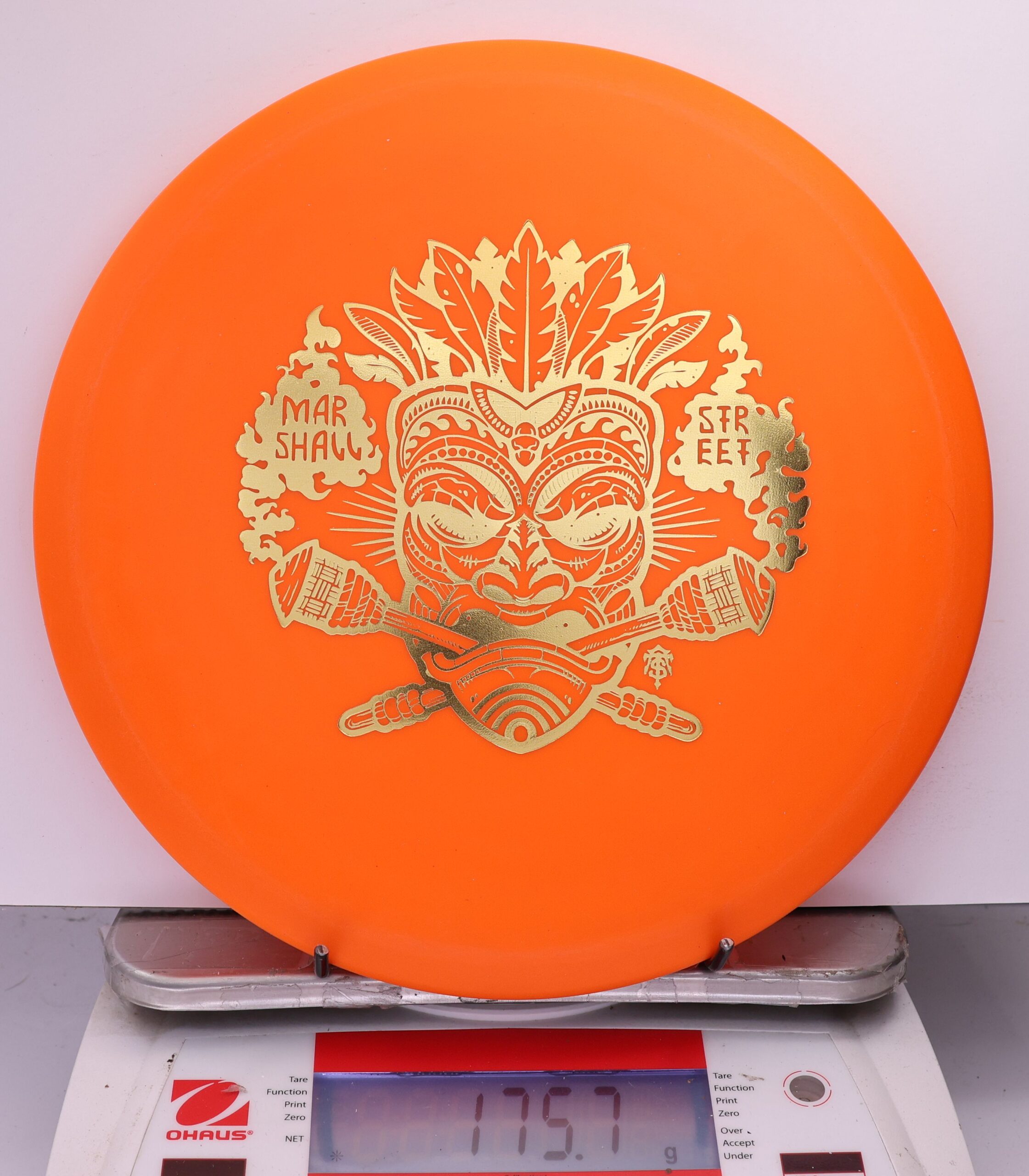 537119 KC Pro FLAT TOP Roc, Marshall Street Tiki Mask - #18 Orange, 176