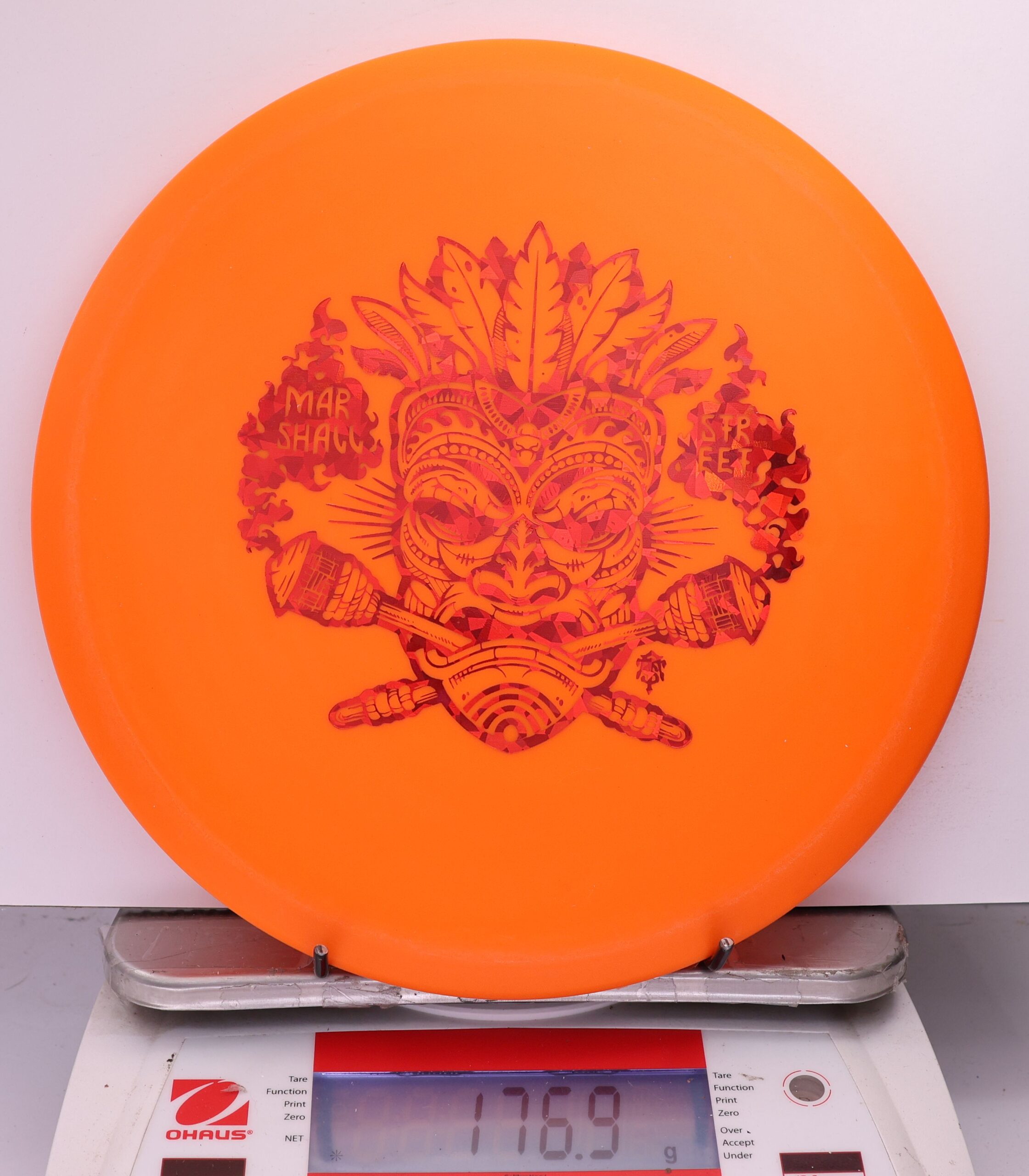 537137 KC Pro FLAT TOP Roc, Marshall Street Tiki Mask - #19 Orange, 177