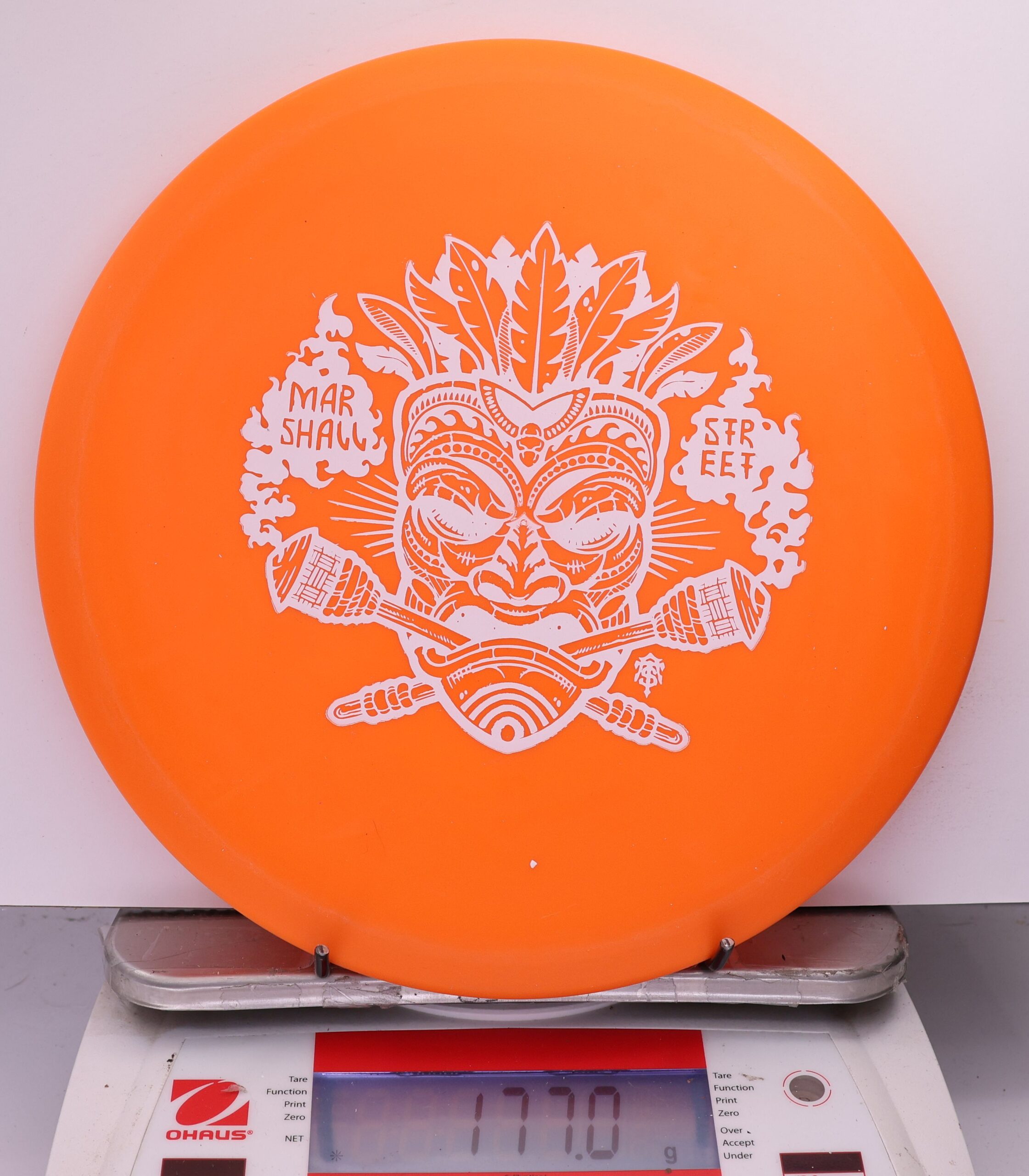 537138 KC Pro FLAT TOP Roc, Marshall Street Tiki Mask - #20 Orange, 177